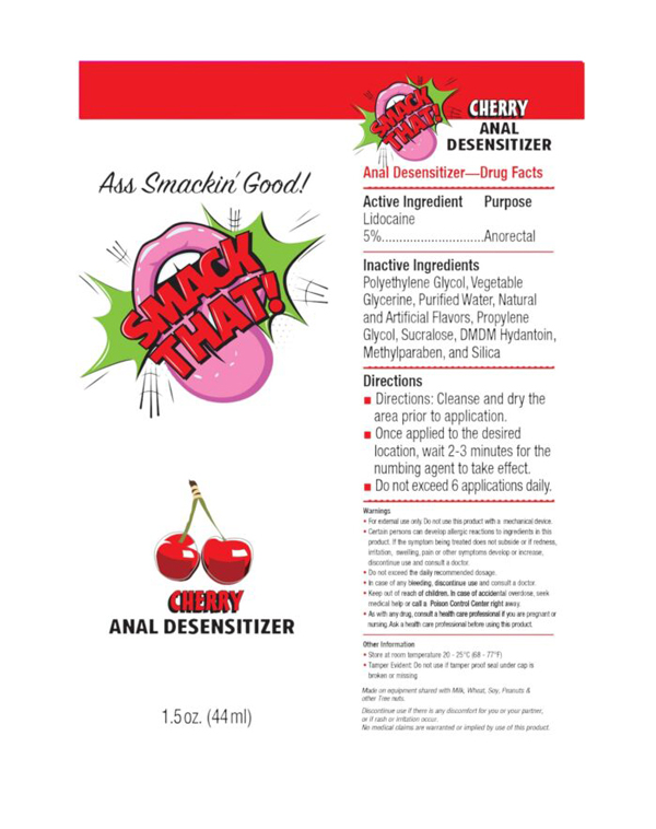 smack that anal desensitizer cherry oz 
