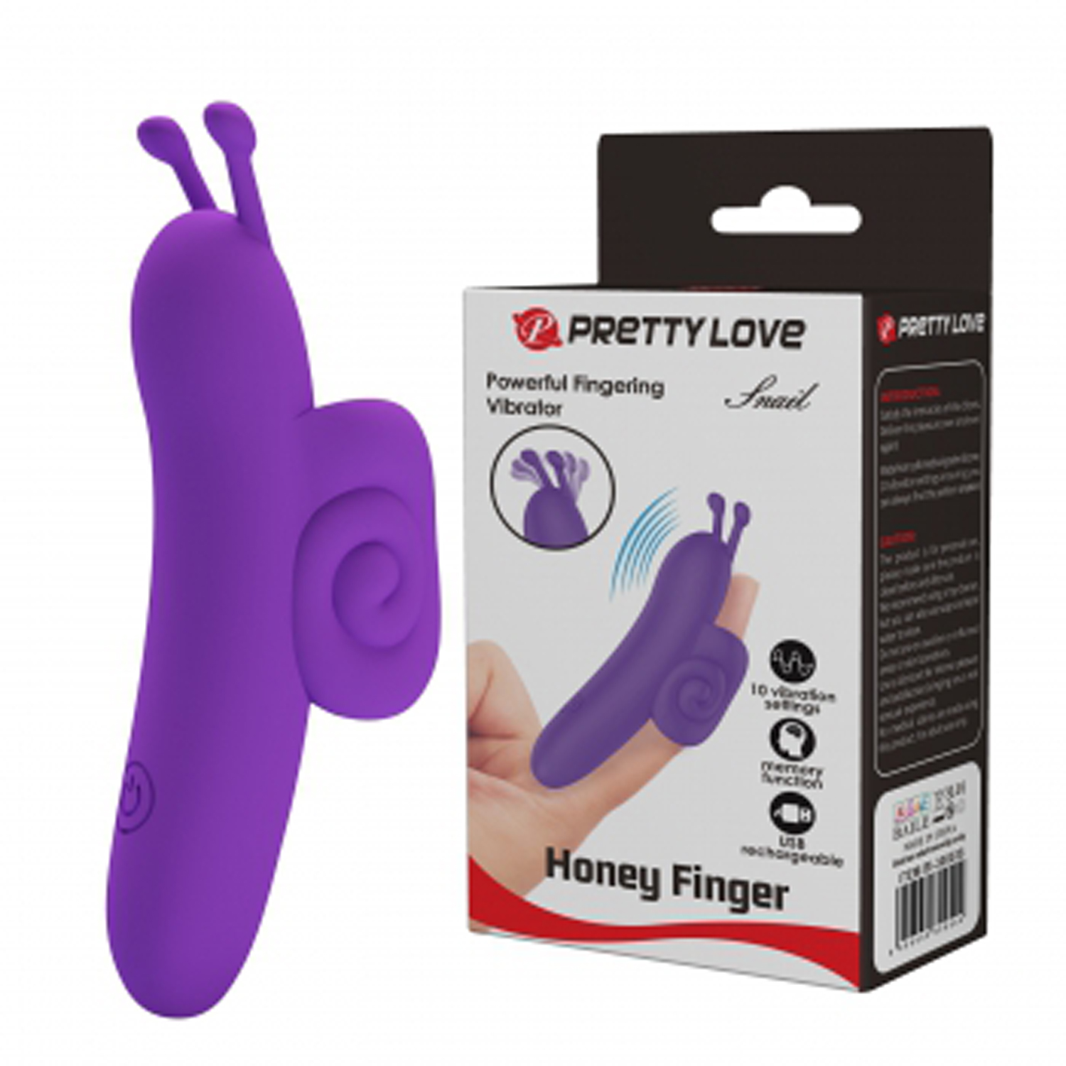 snail honey finger vibrator purple 