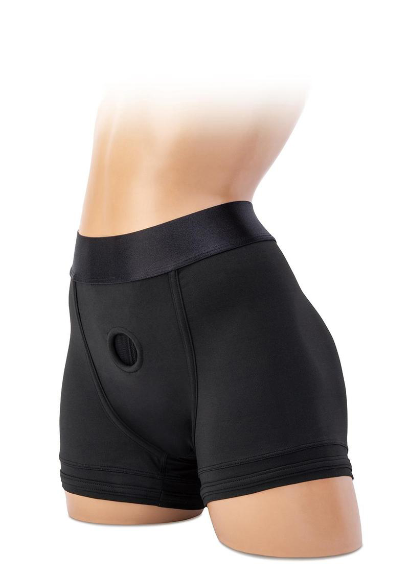 soft packing boxer brief large black 