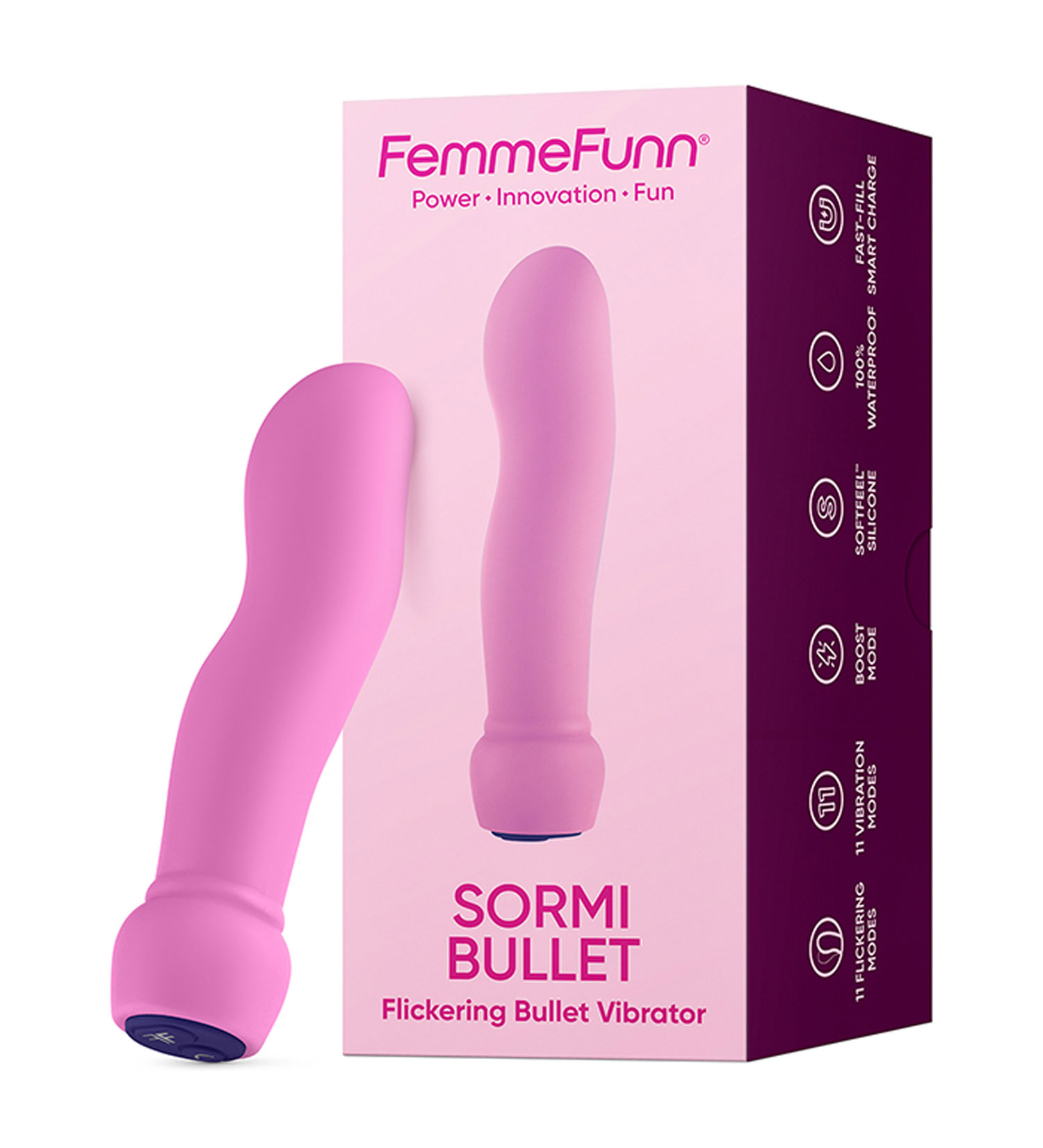 sormi bullet flickering bullet vibrator pink 