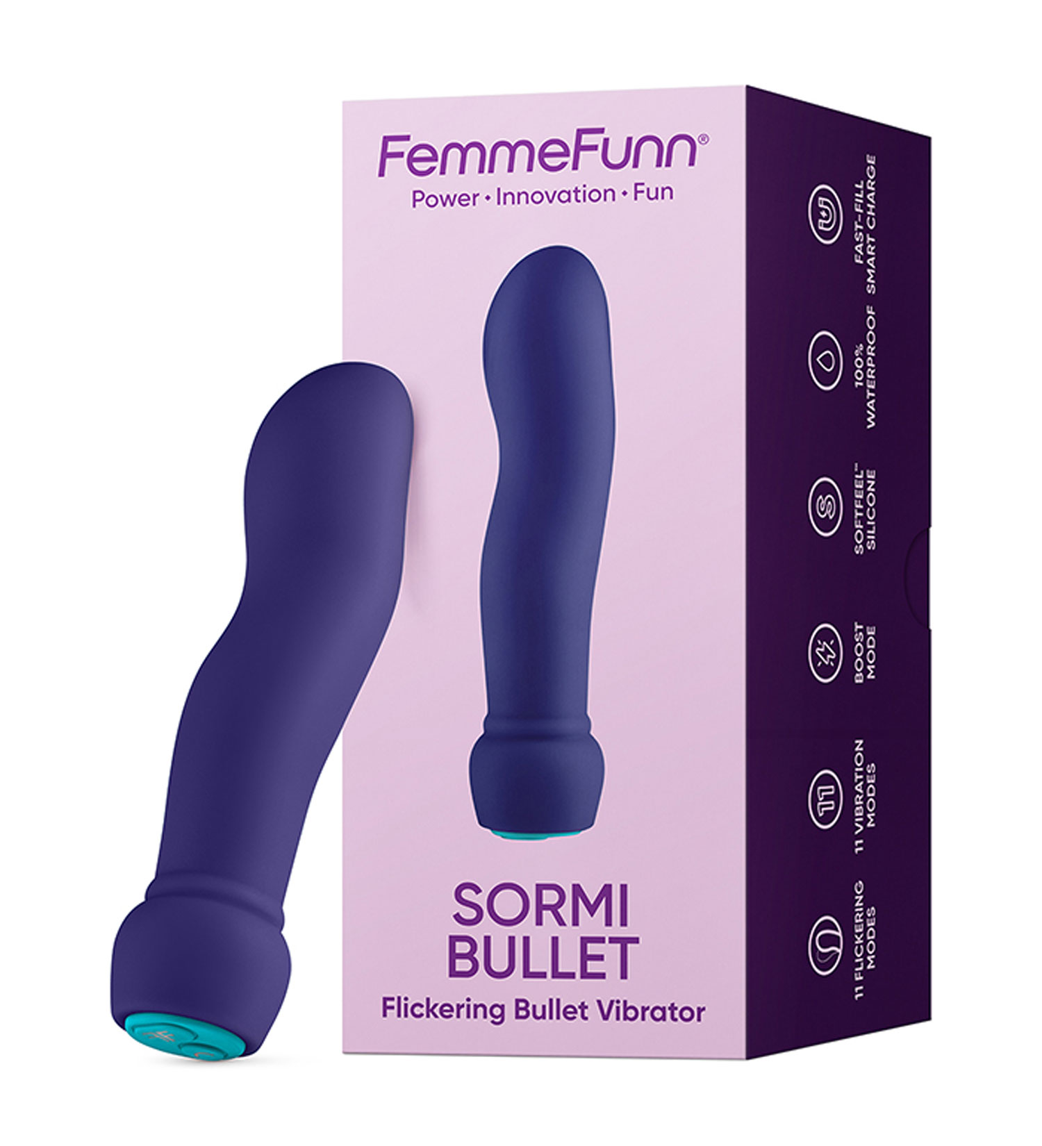 sormi bullet flickering bullet vibrator purple 