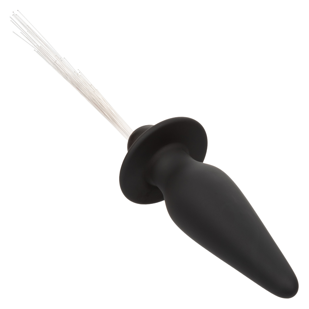 southern lights vibrating light up anal probe  black 