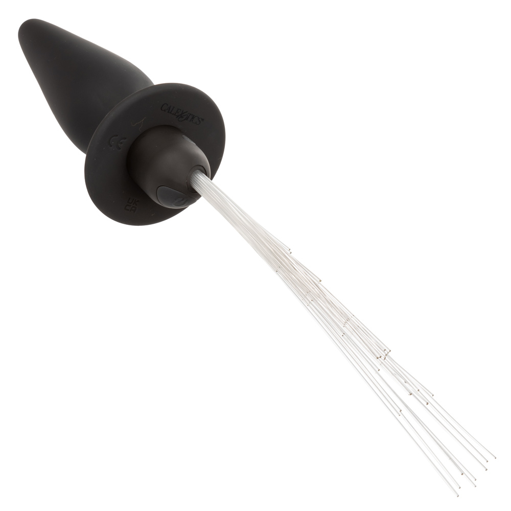 southern lights vibrating light up anal probe  black 