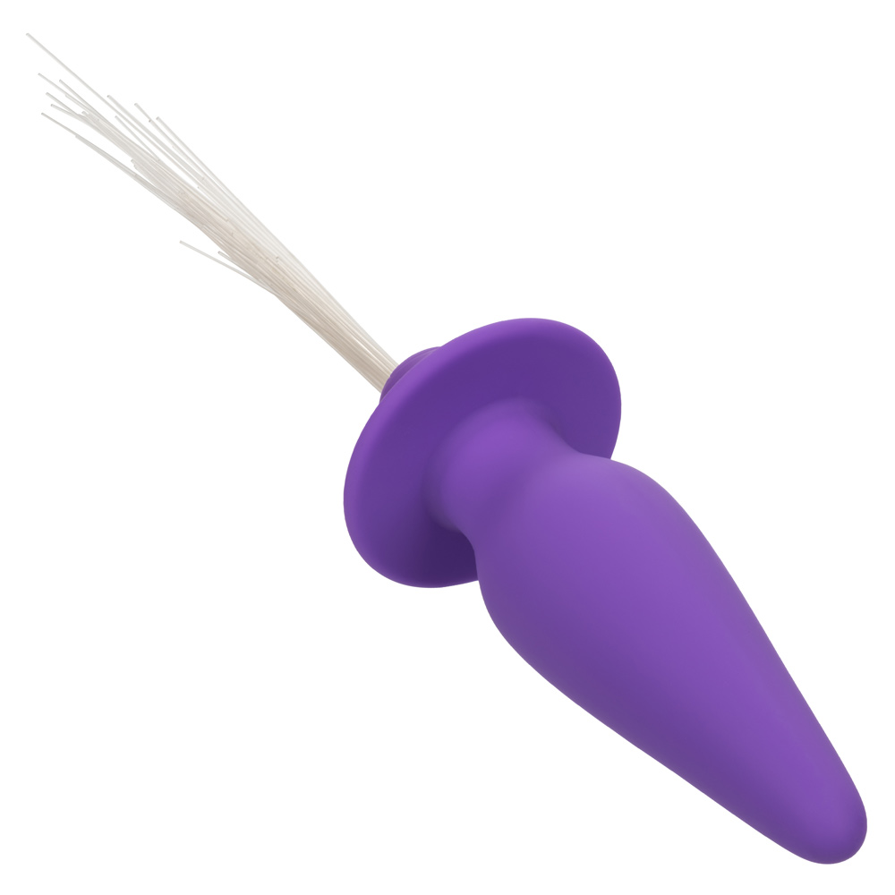 southern lights vibrating light up anal probe  purple 