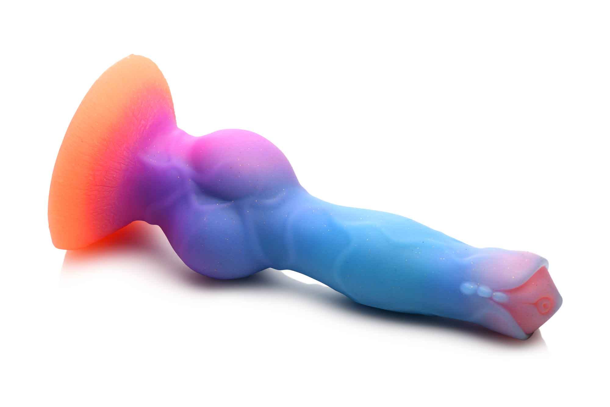 space cock glow in the dark silicone alien dildo 