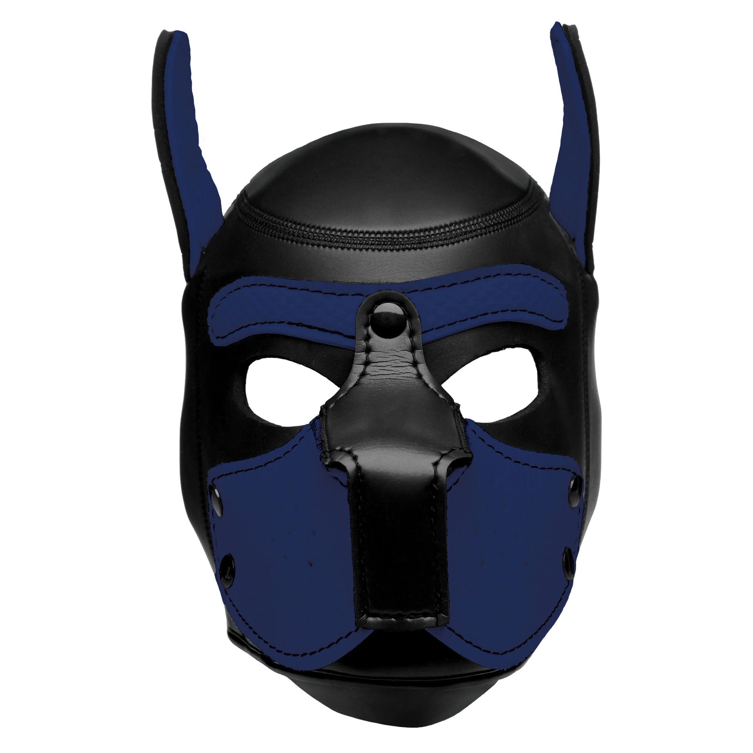 spike neoprene puppy hood blue 