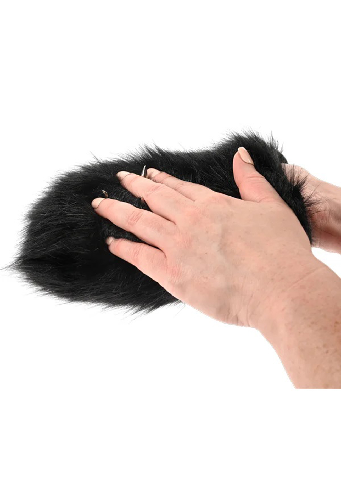 spiked sensory mitt black 