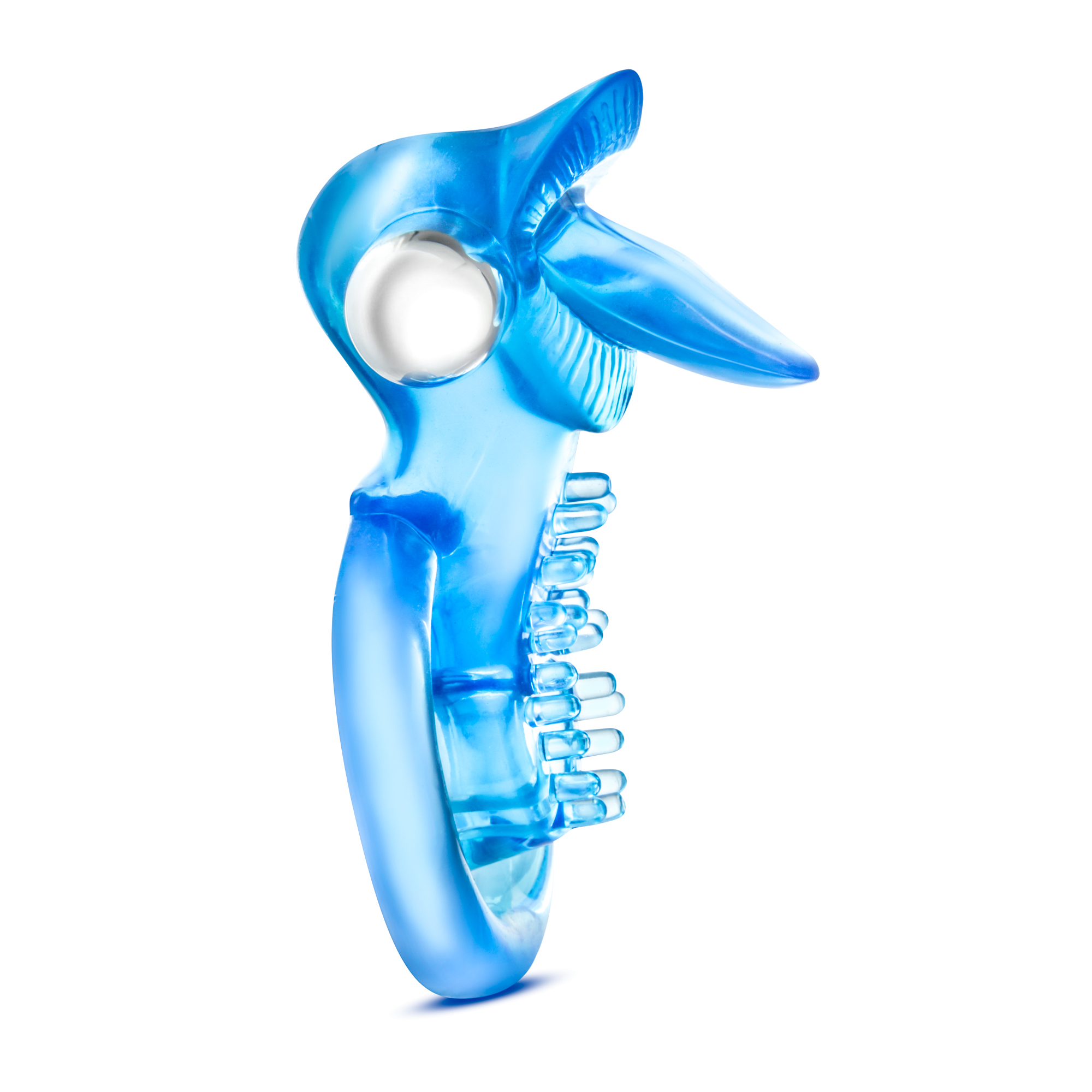 stay hard  function vibrating tongue ring blue 