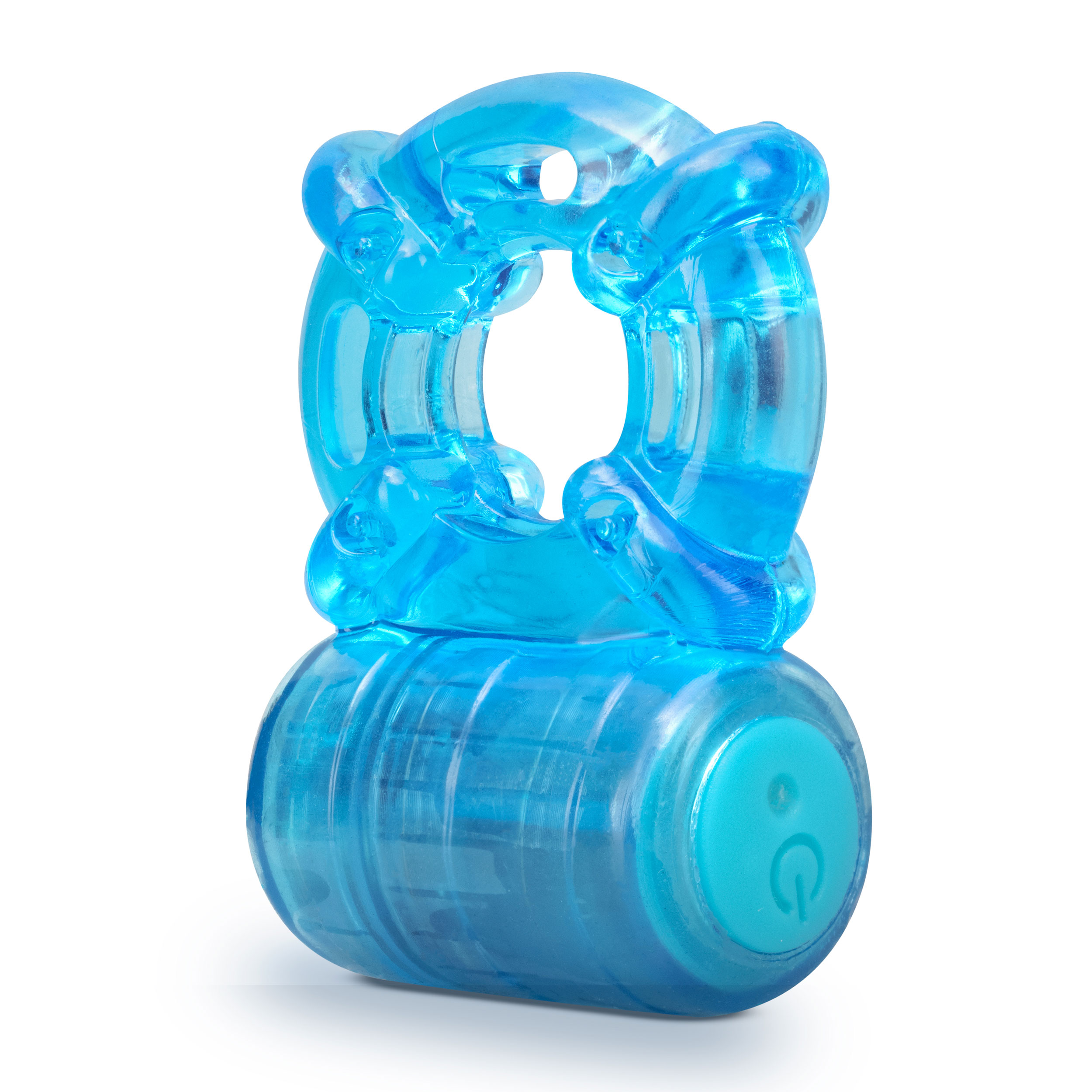 stay hard rechargeable  function cock ring blue 