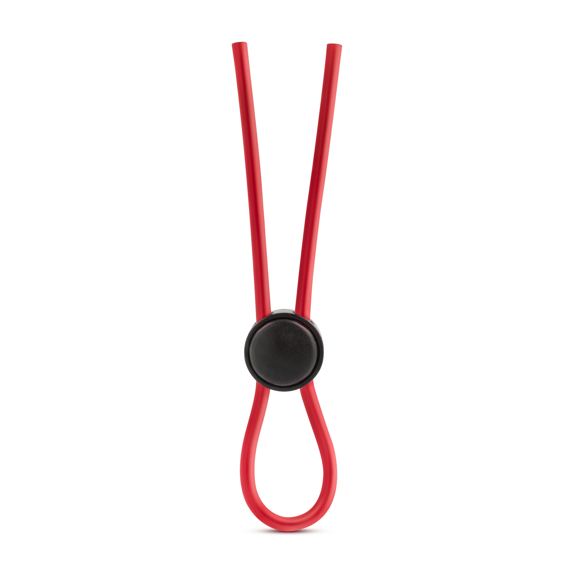 stay hard silicone loop cock ring red 