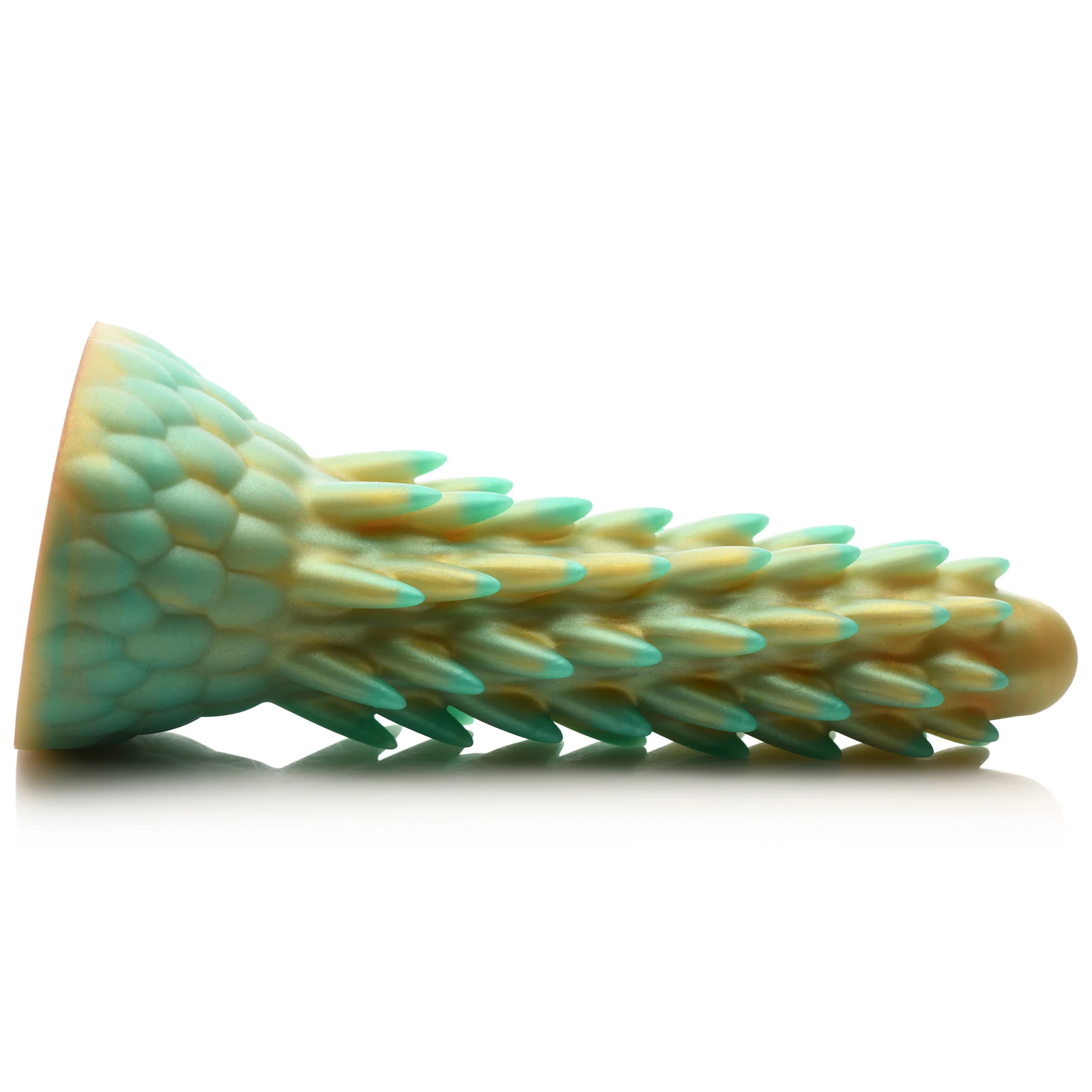 stegosaurus spiky reptile silicone dildo green 