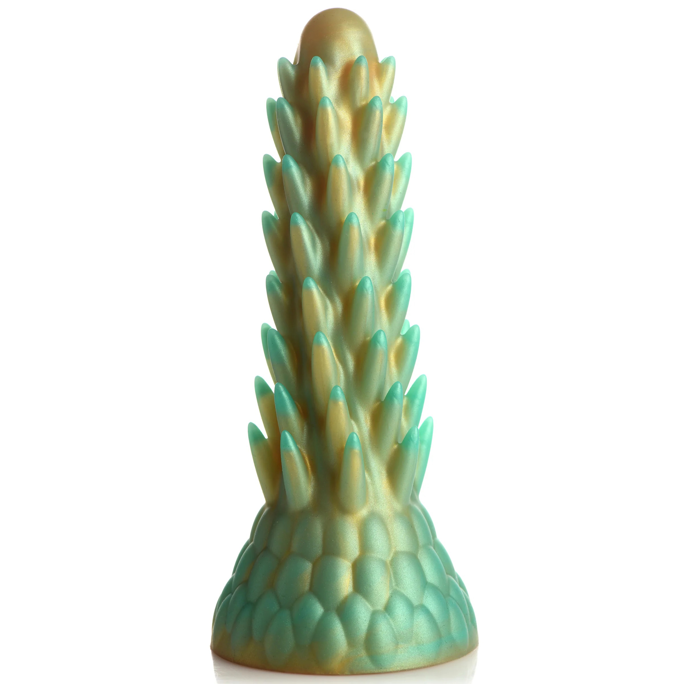 stegosaurus spiky reptile silicone dildo green 