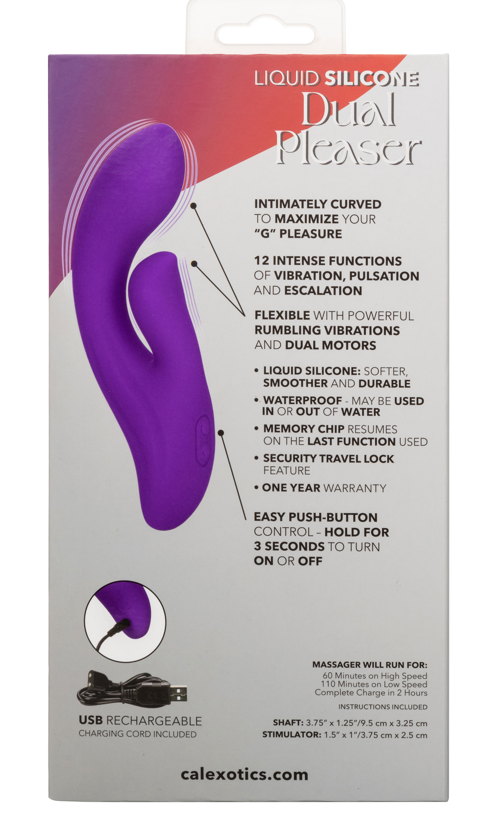 stella liquid silicone dual pleaser purple 