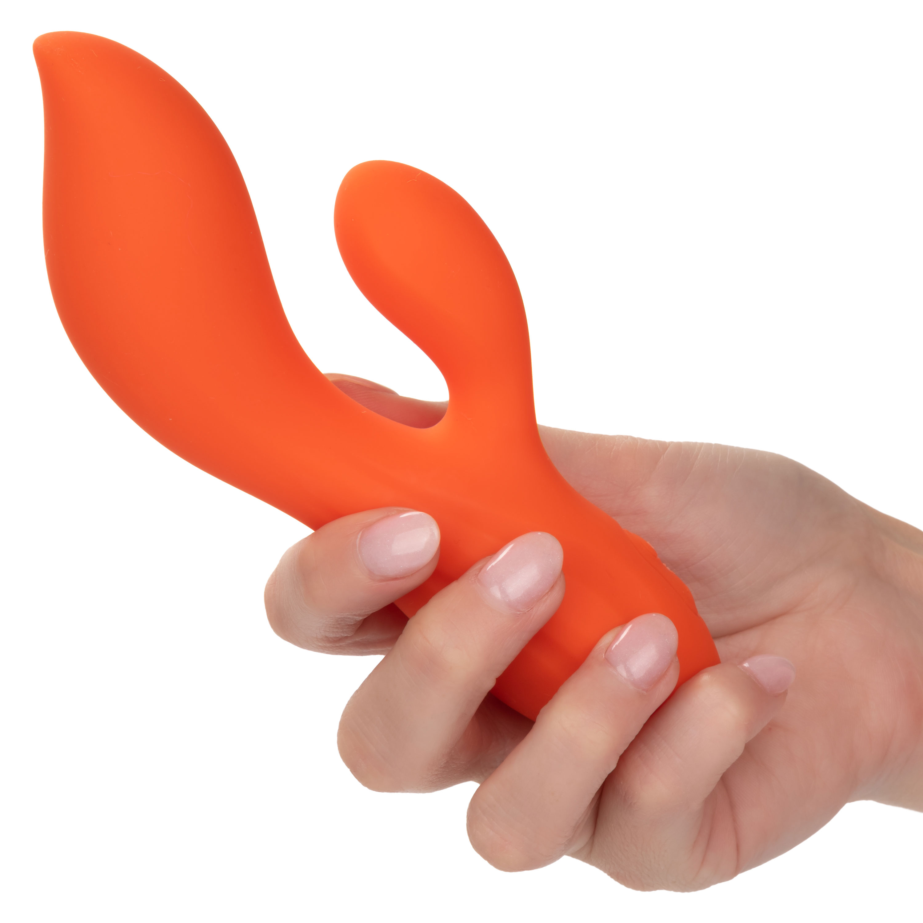 stella liquid silicone dual teaser orange 