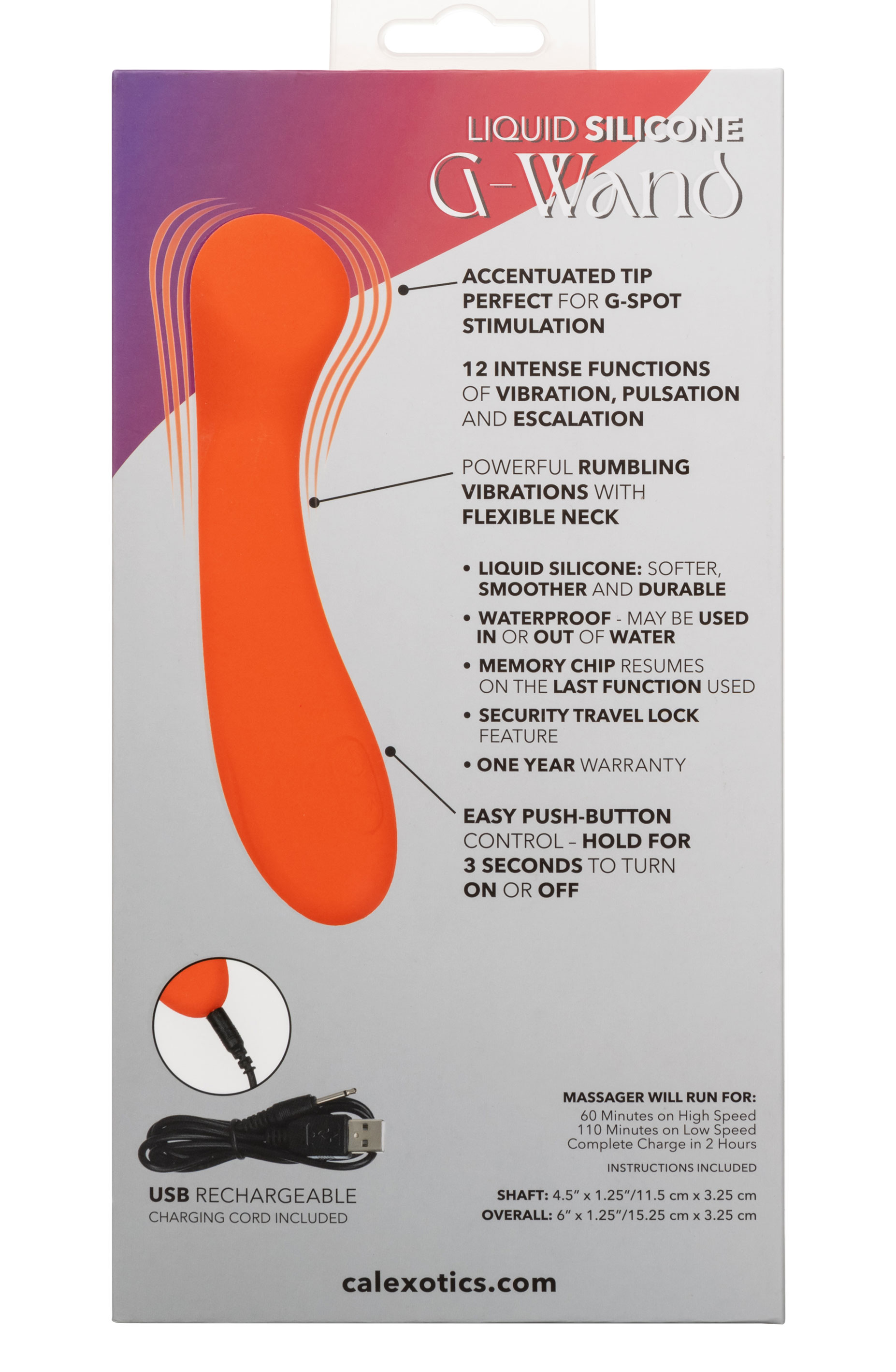 stella liquid silicone g wand orange 