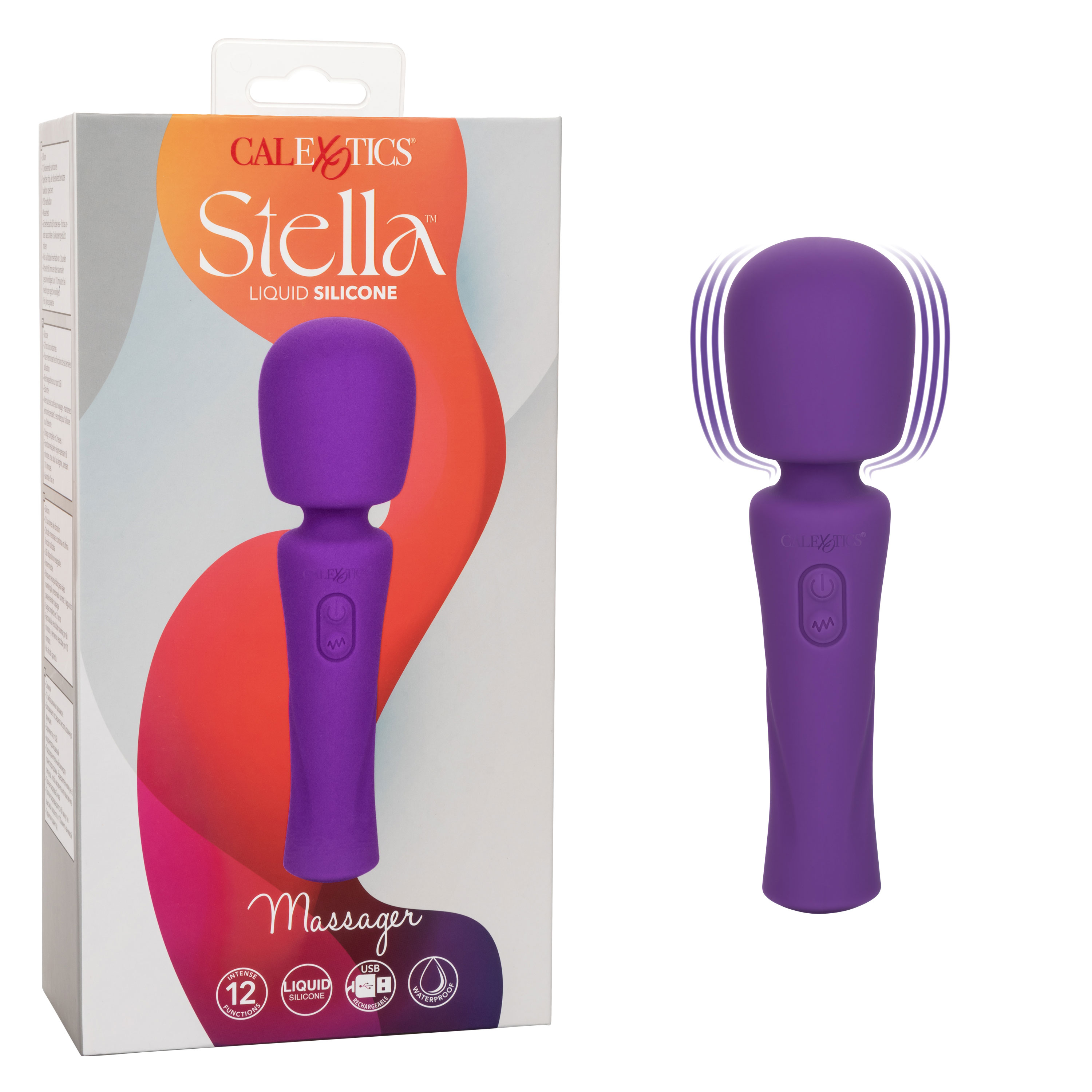 stella liquid silicone massager purple 