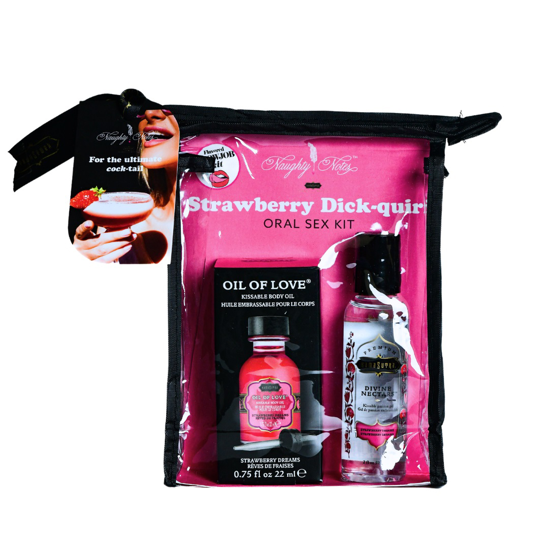 strawberry dick quiri oral sex kit . oz 