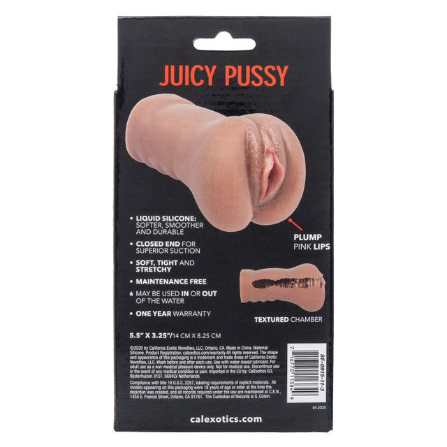 stroke it liquid silicone juicy pussy brown 