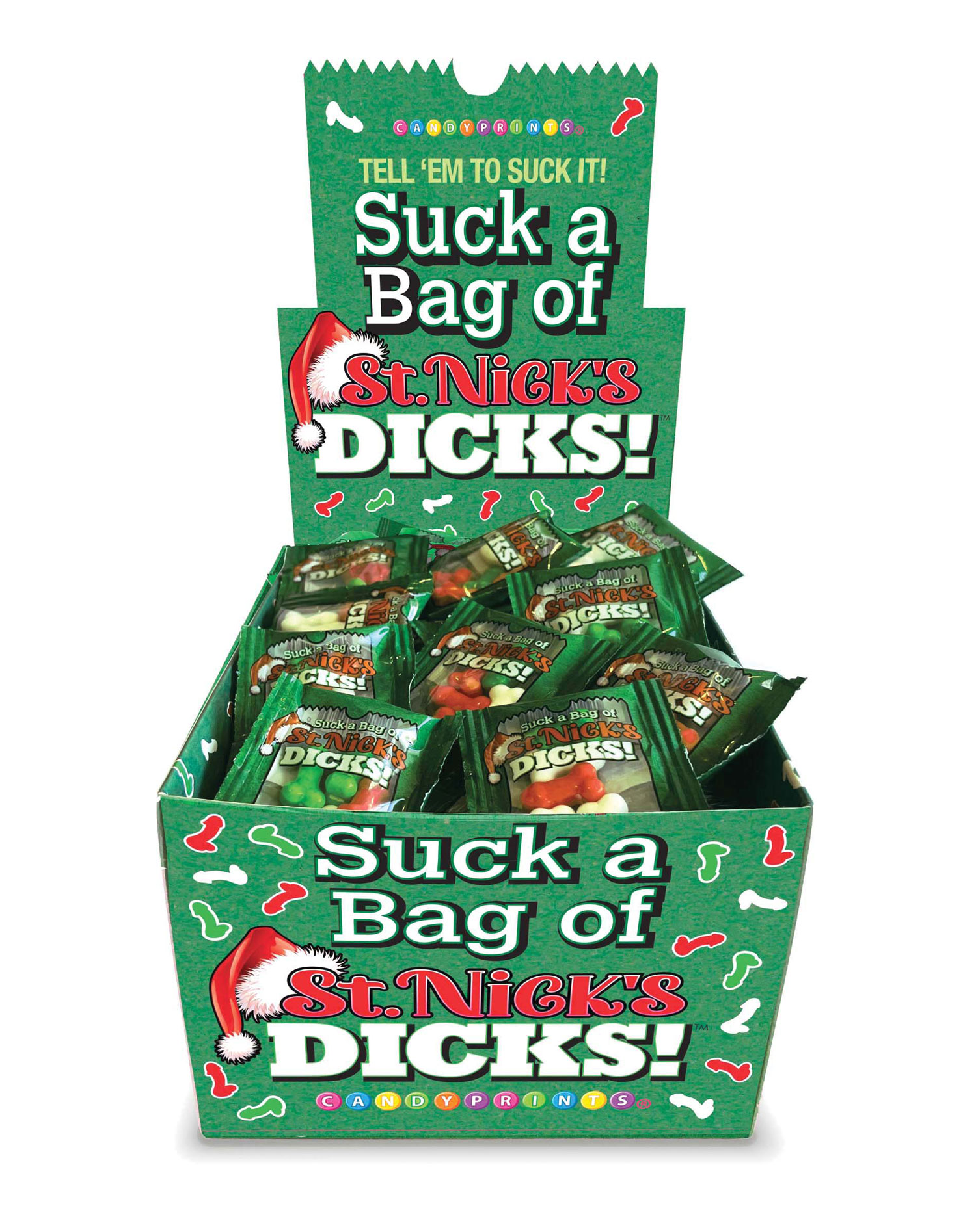 suck a bag of st nicks dicks display of  ct 