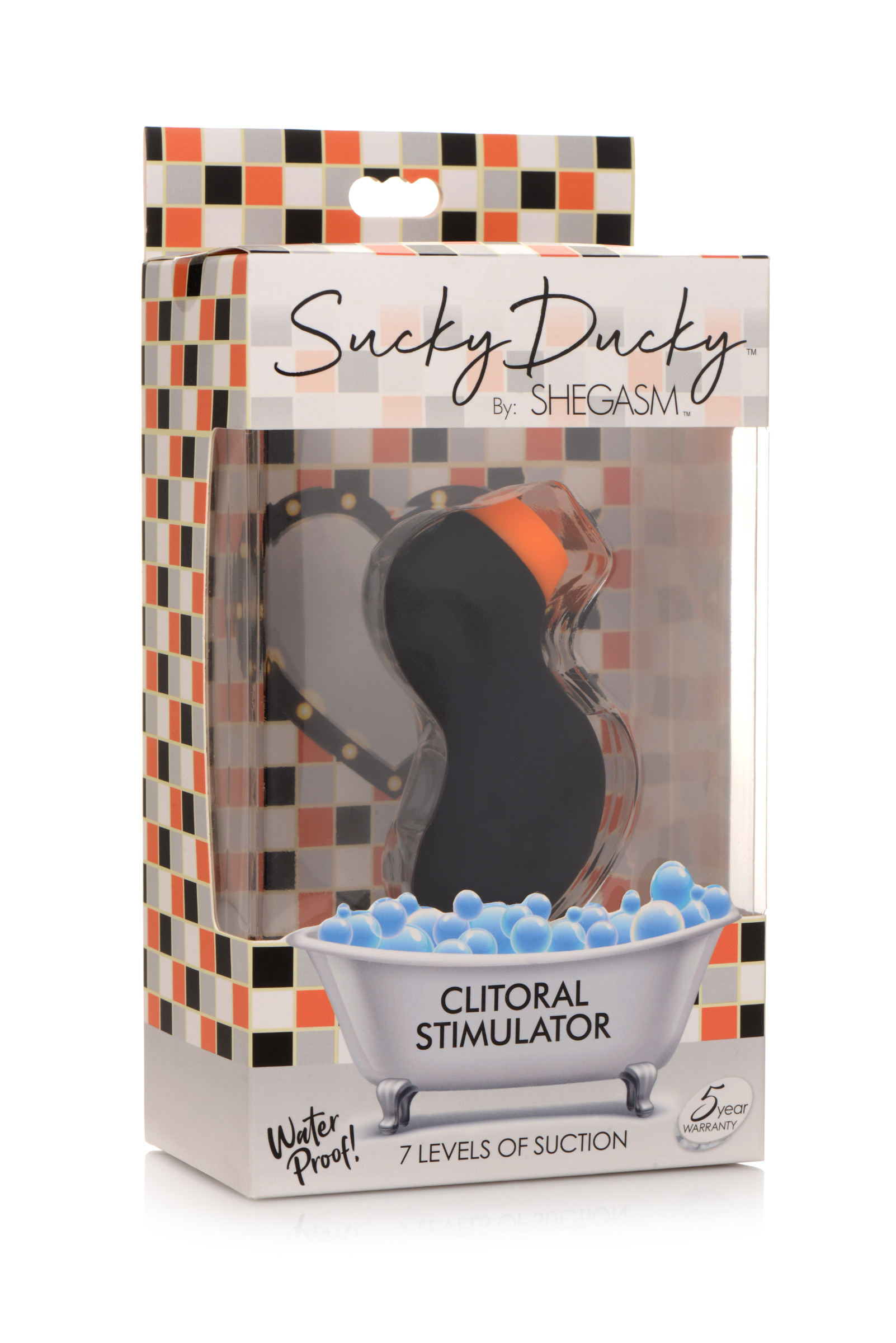 sucky ducky silicone clitoral stimulator black 