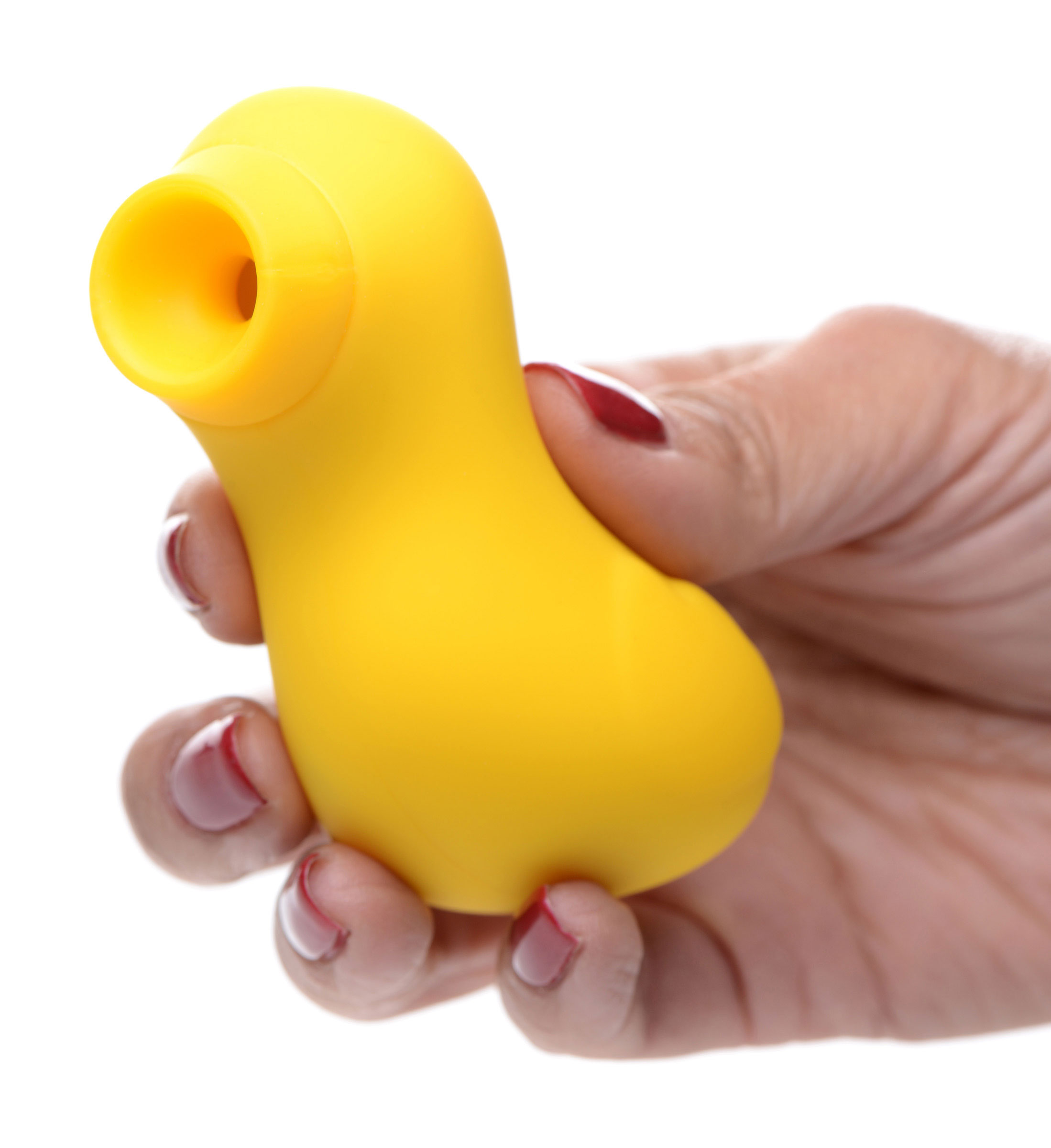 sucky ducky silicone clitoral stimulator yellow 