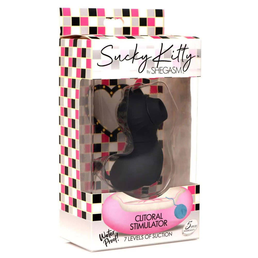 sucky kitty x clitoral stimulator black 