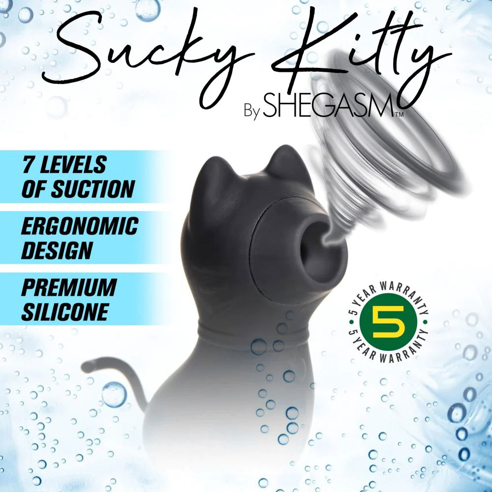 sucky kitty x clitoral stimulator black 