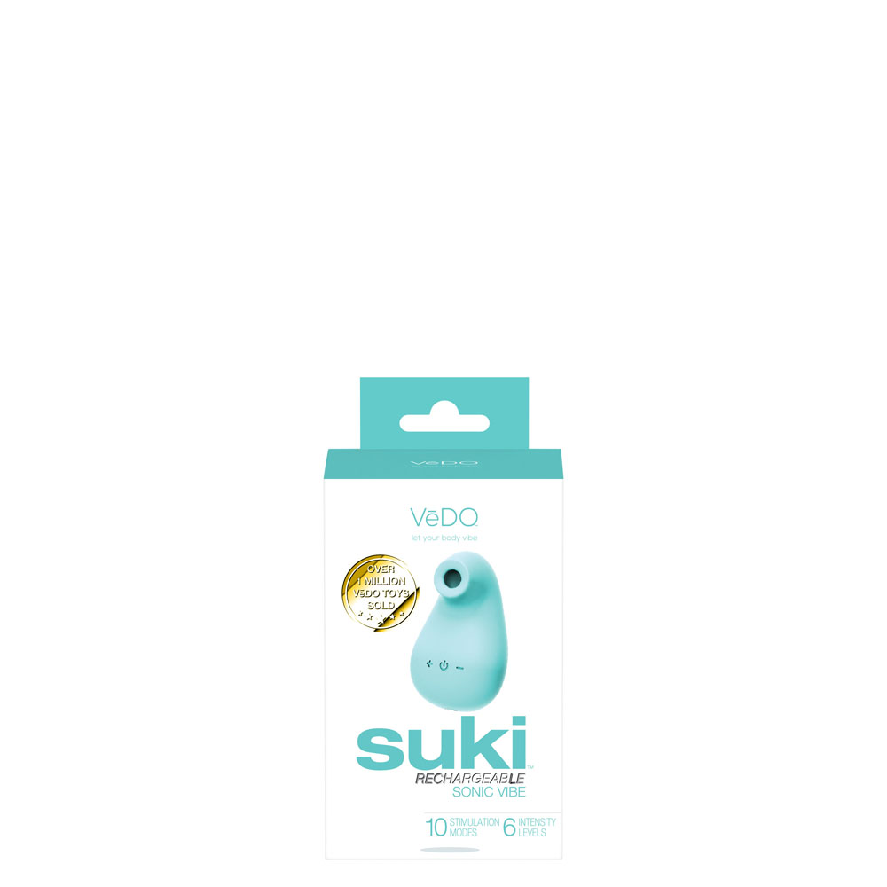 suki rechargeable sonic vibe tease me turquoise 