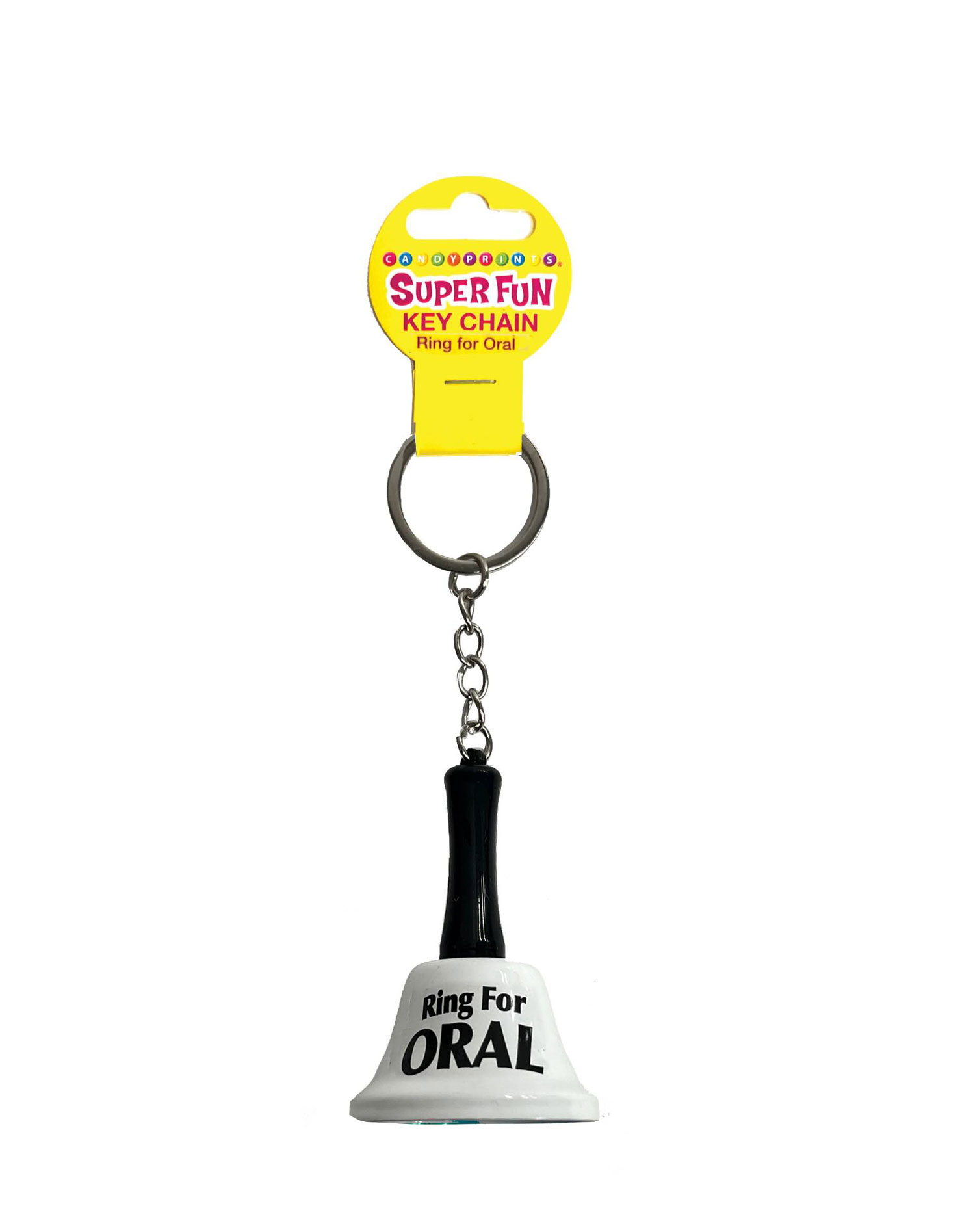 super fun key chain ring for oral white 