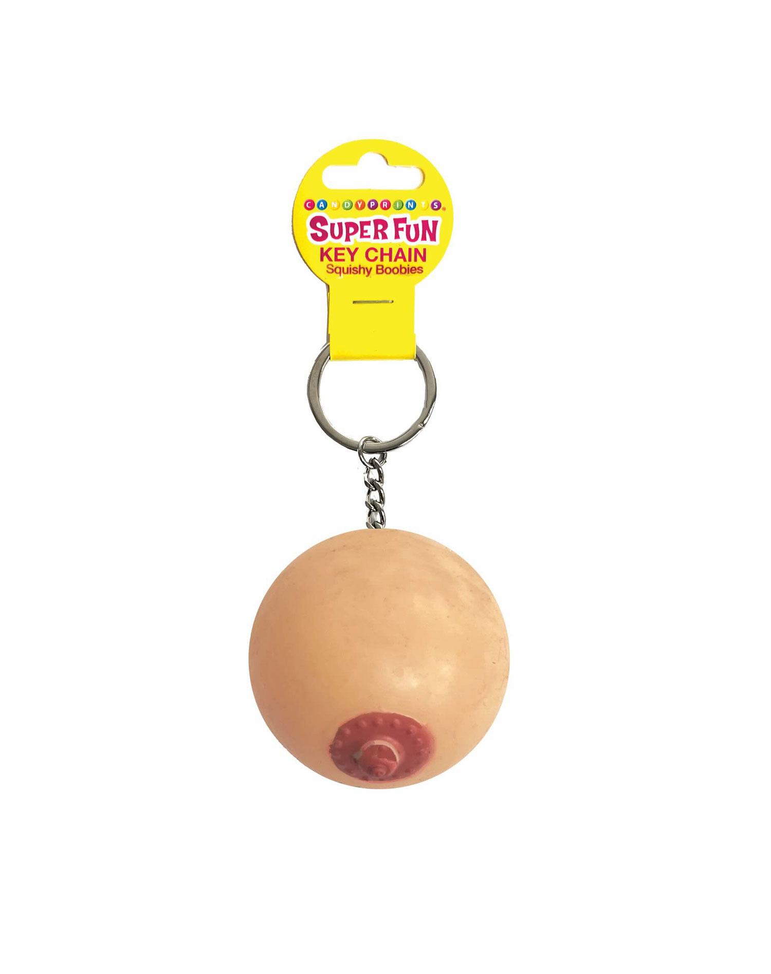 super fun key chain squishy boob 