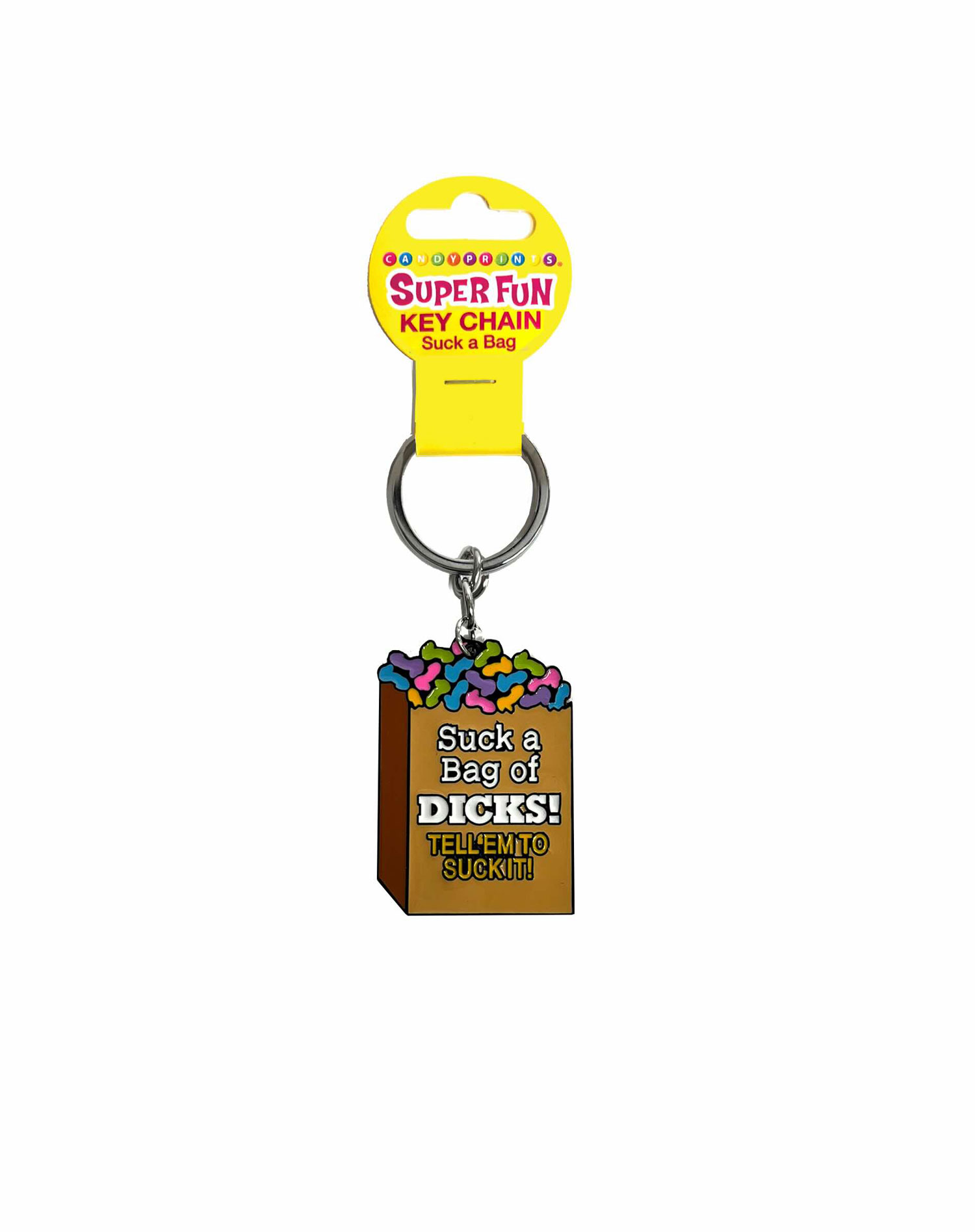 super fun key chain suck a bag of dicks 