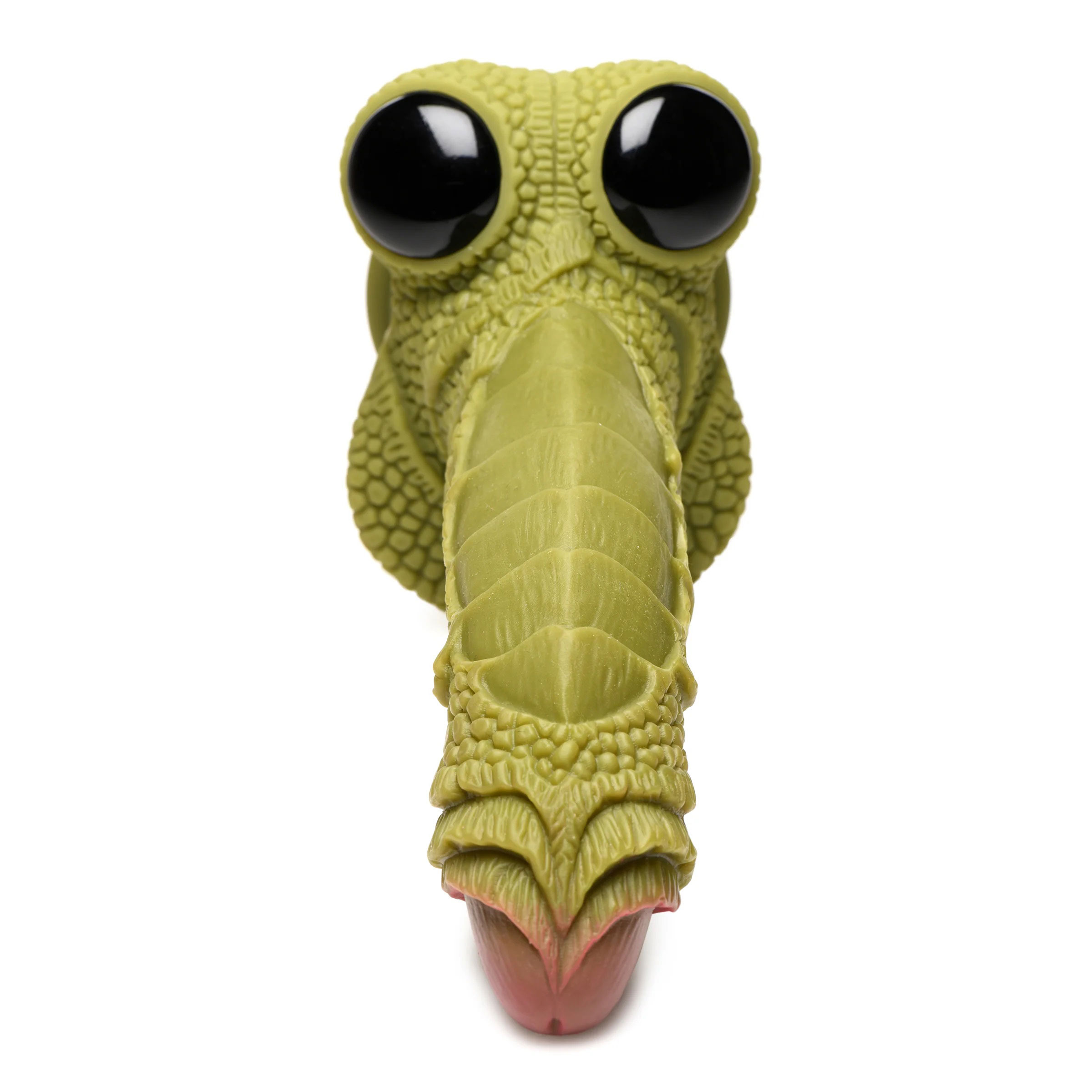 swamp monster green scaly silicone dildo 