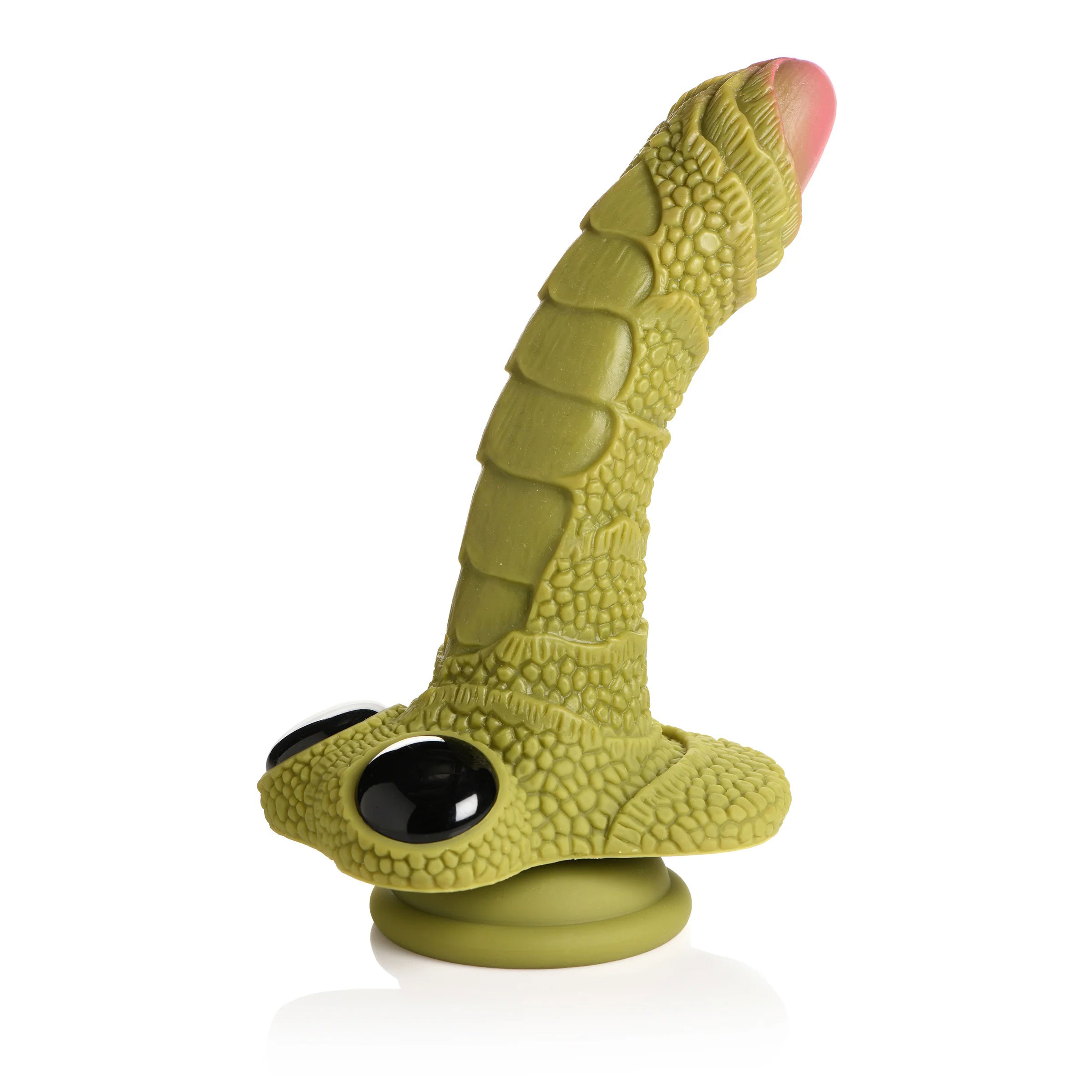 swamp monster green scaly silicone dildo 