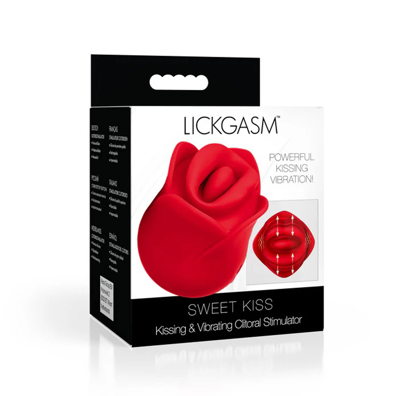 sweet kiss kissing vibrating clitoral stimulator red 