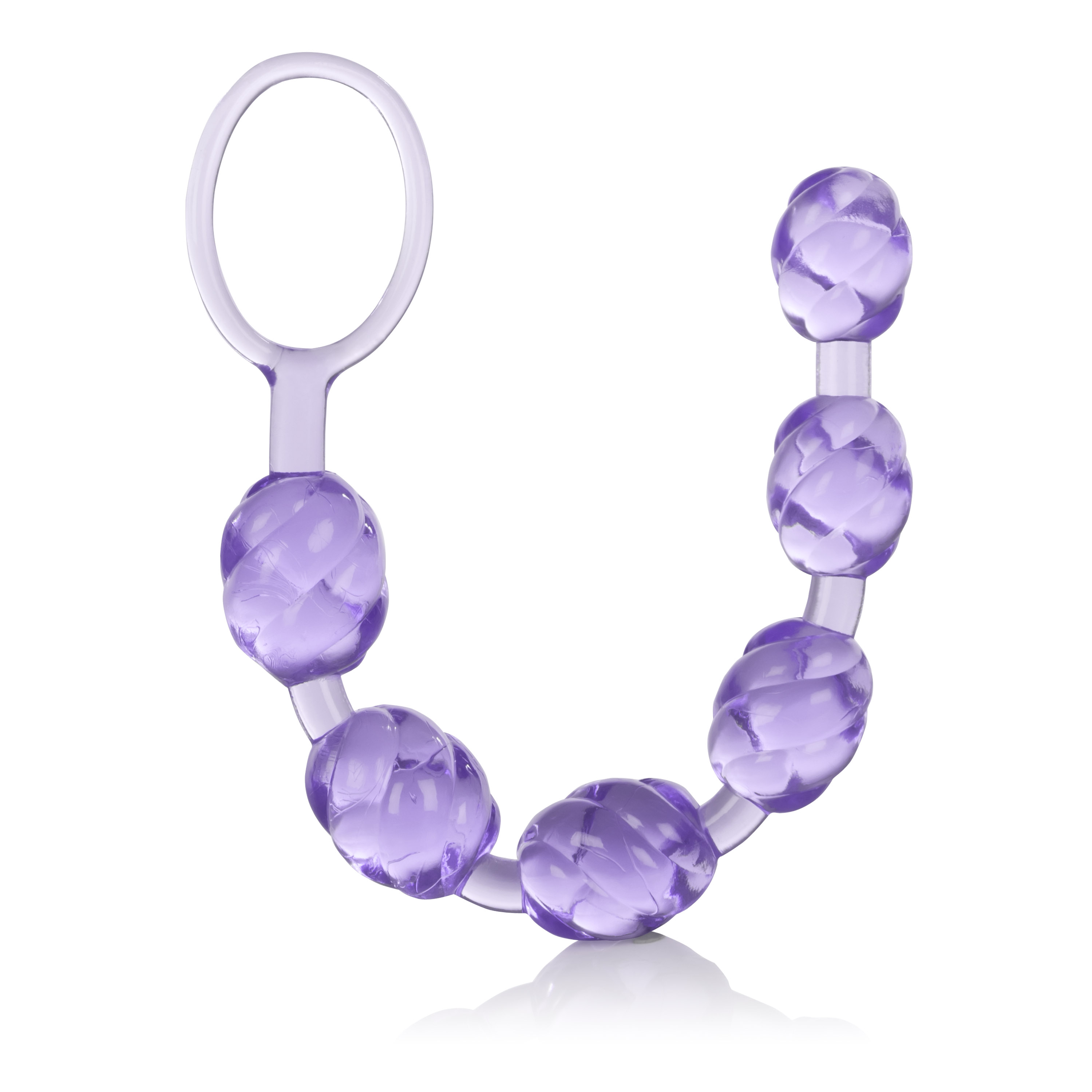 swirl pleasure beads purple 