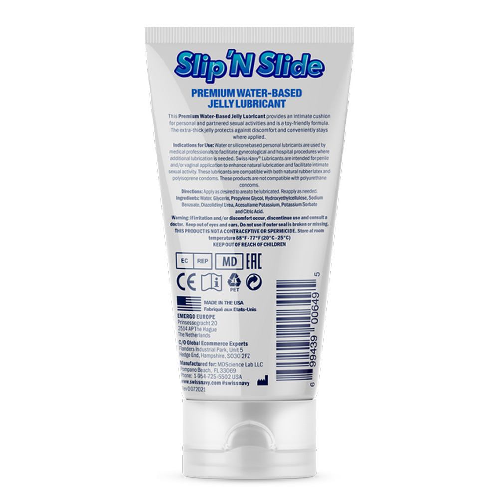 swiss navy slip n slide premium jelly lubricant   fl. oz. 