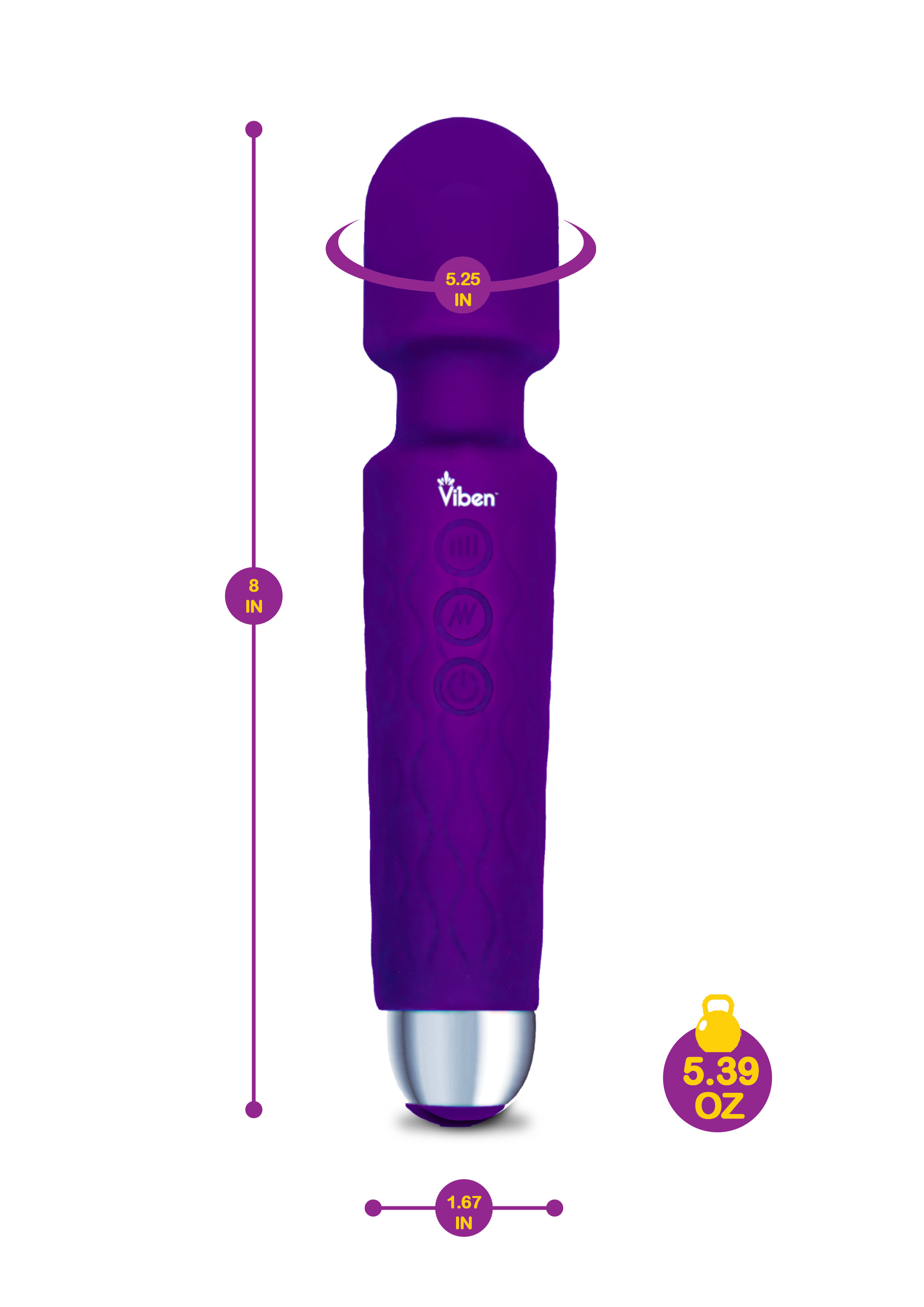 tempest intense wand massager violet 