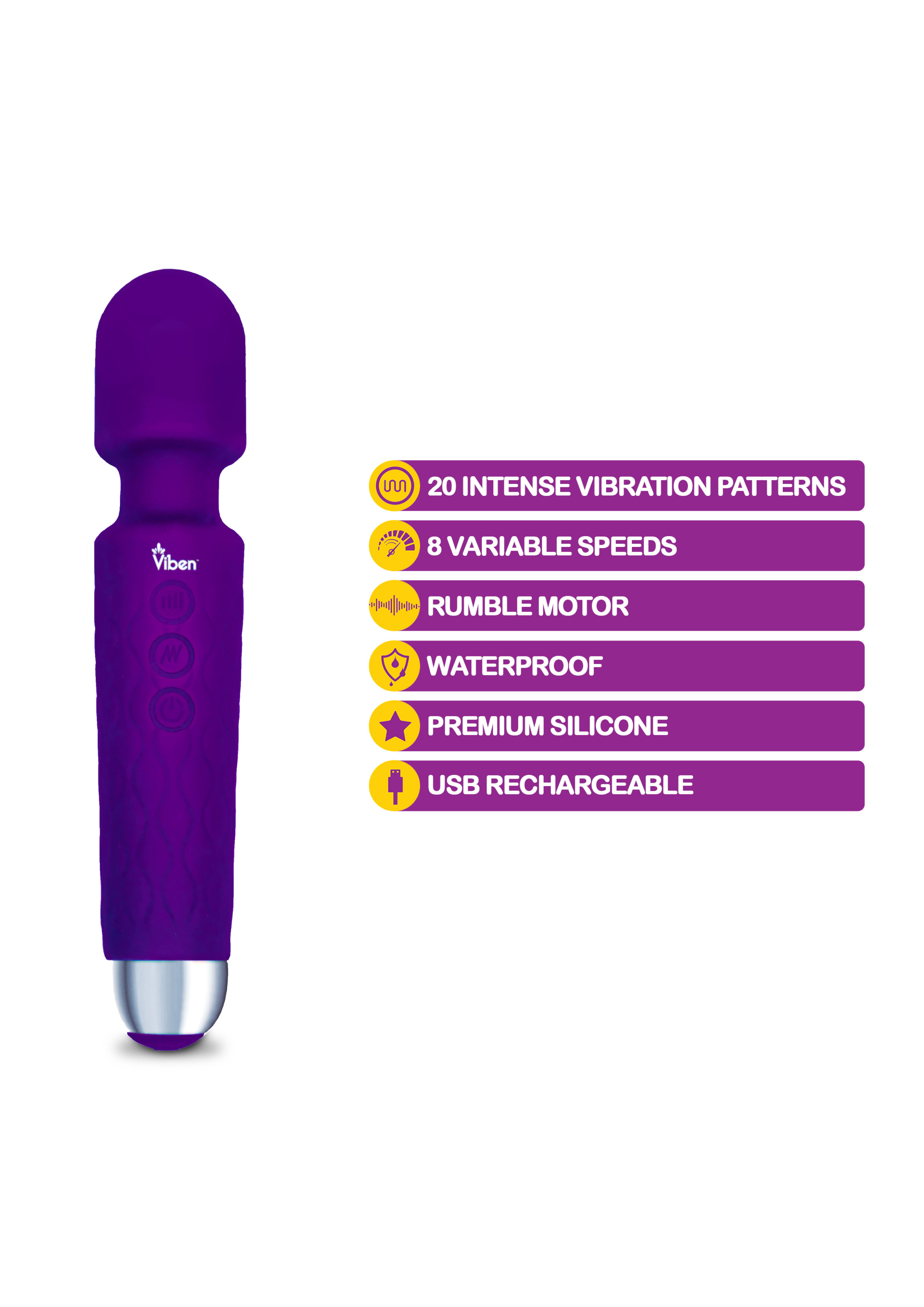 tempest intense wand massager violet 