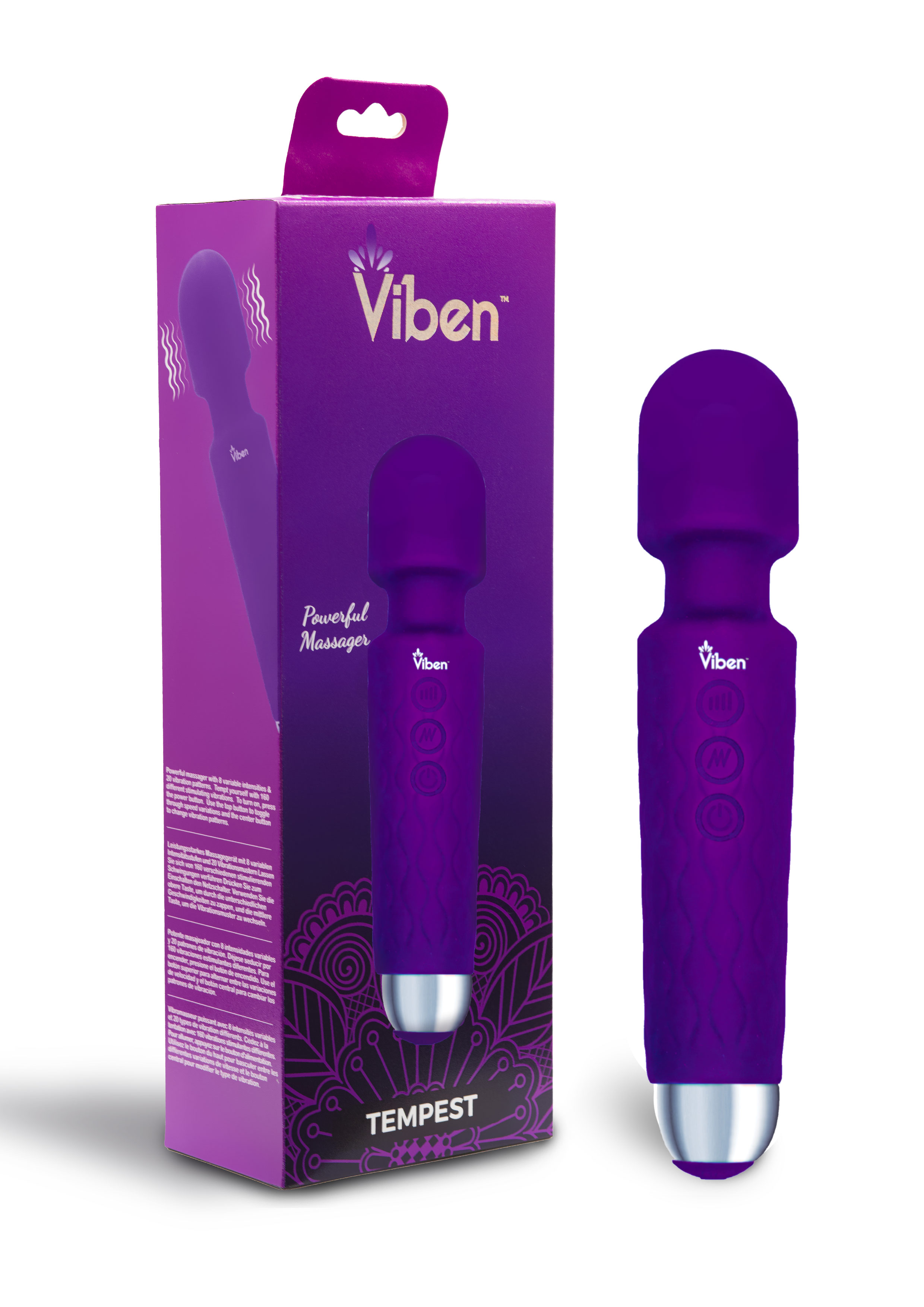 tempest intense wand massager violet 