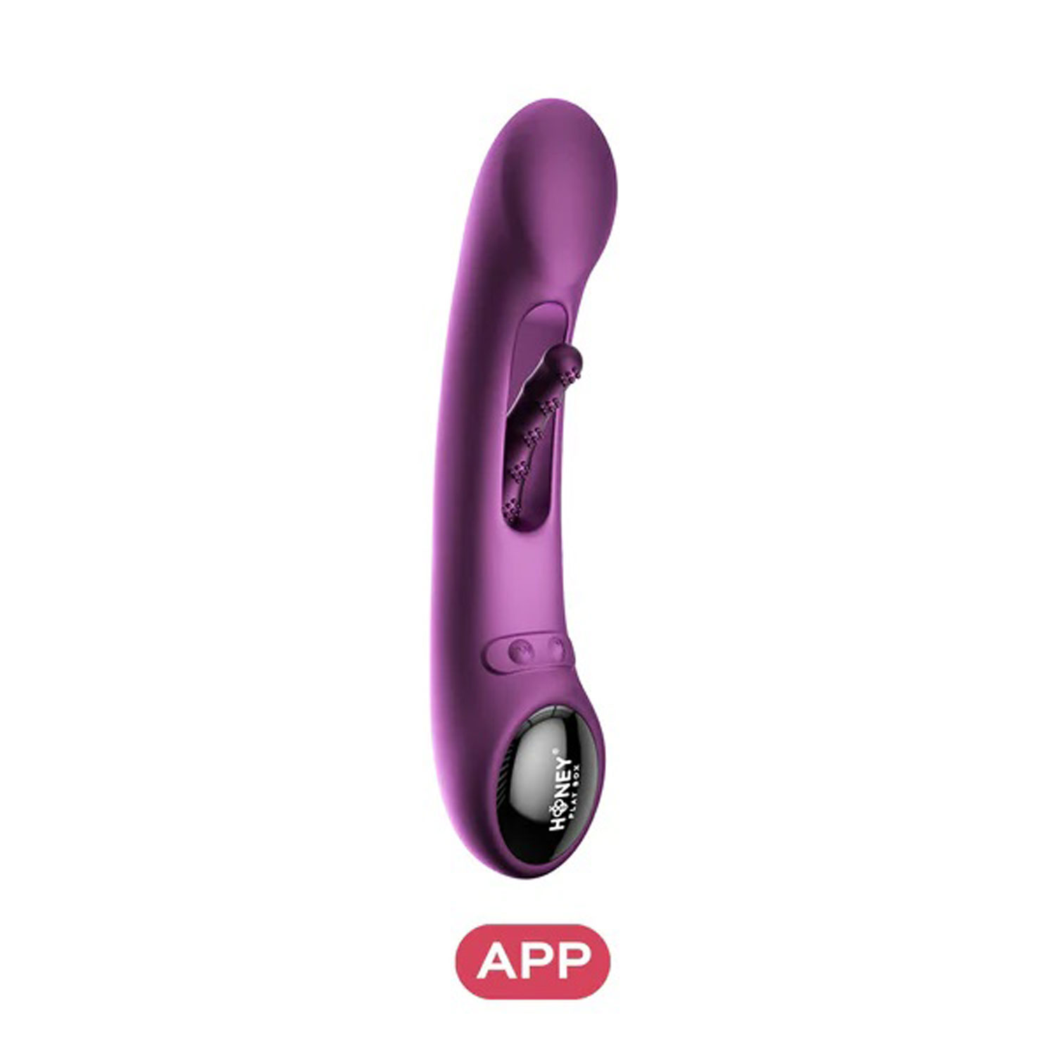 tempo app controlled tapping g spot vibrator purple 