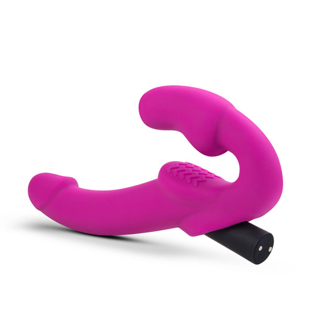 temptasia estella strapless silicone dildo  pink 