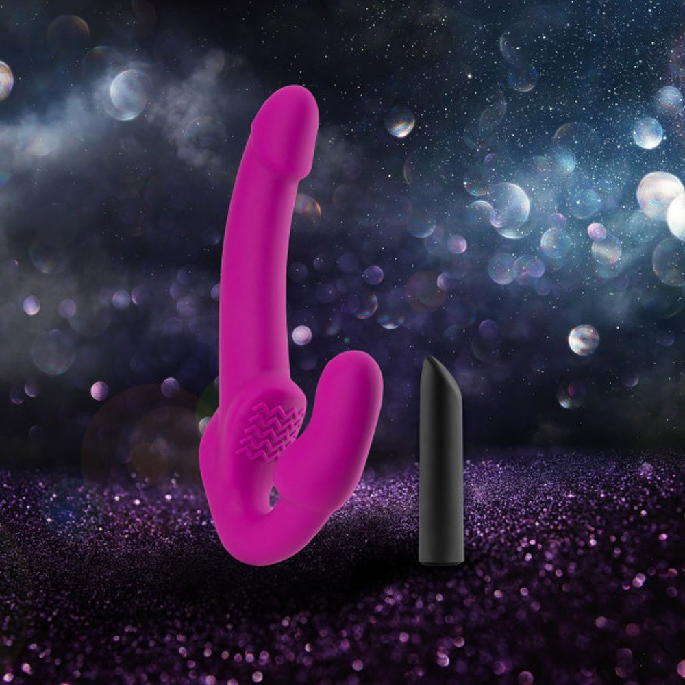 temptasia estella strapless silicone dildo  pink 