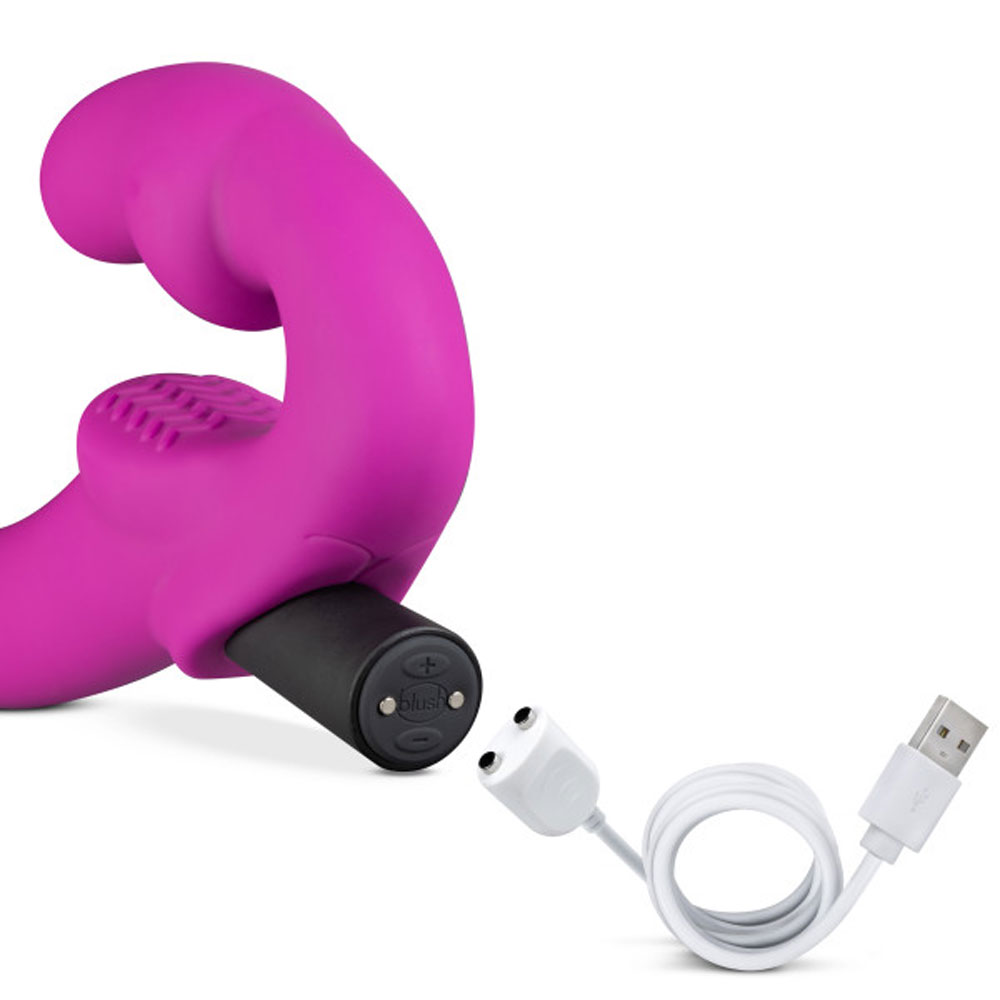 temptasia estella strapless silicone dildo  pink 