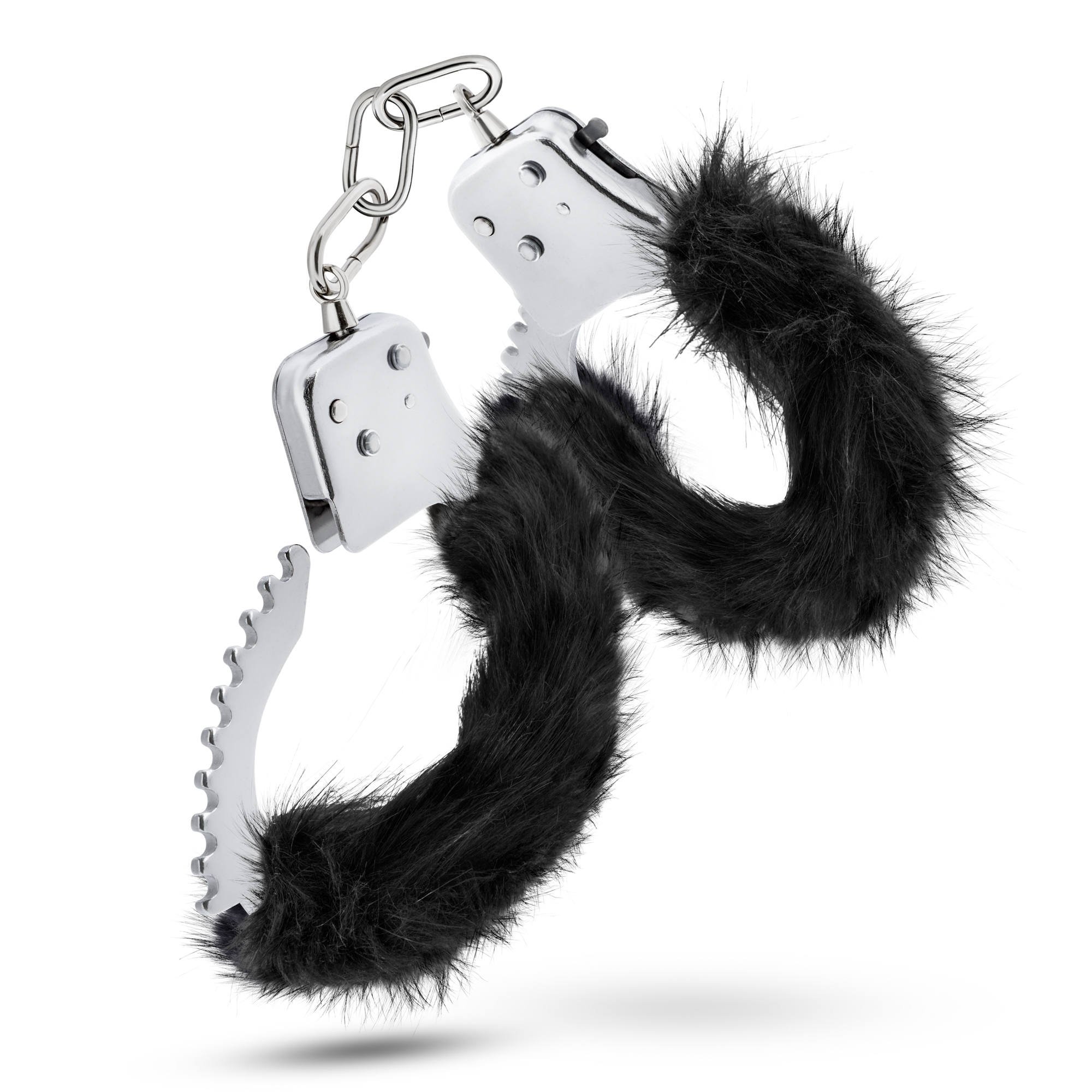 temptasia plush fur cuffs black 