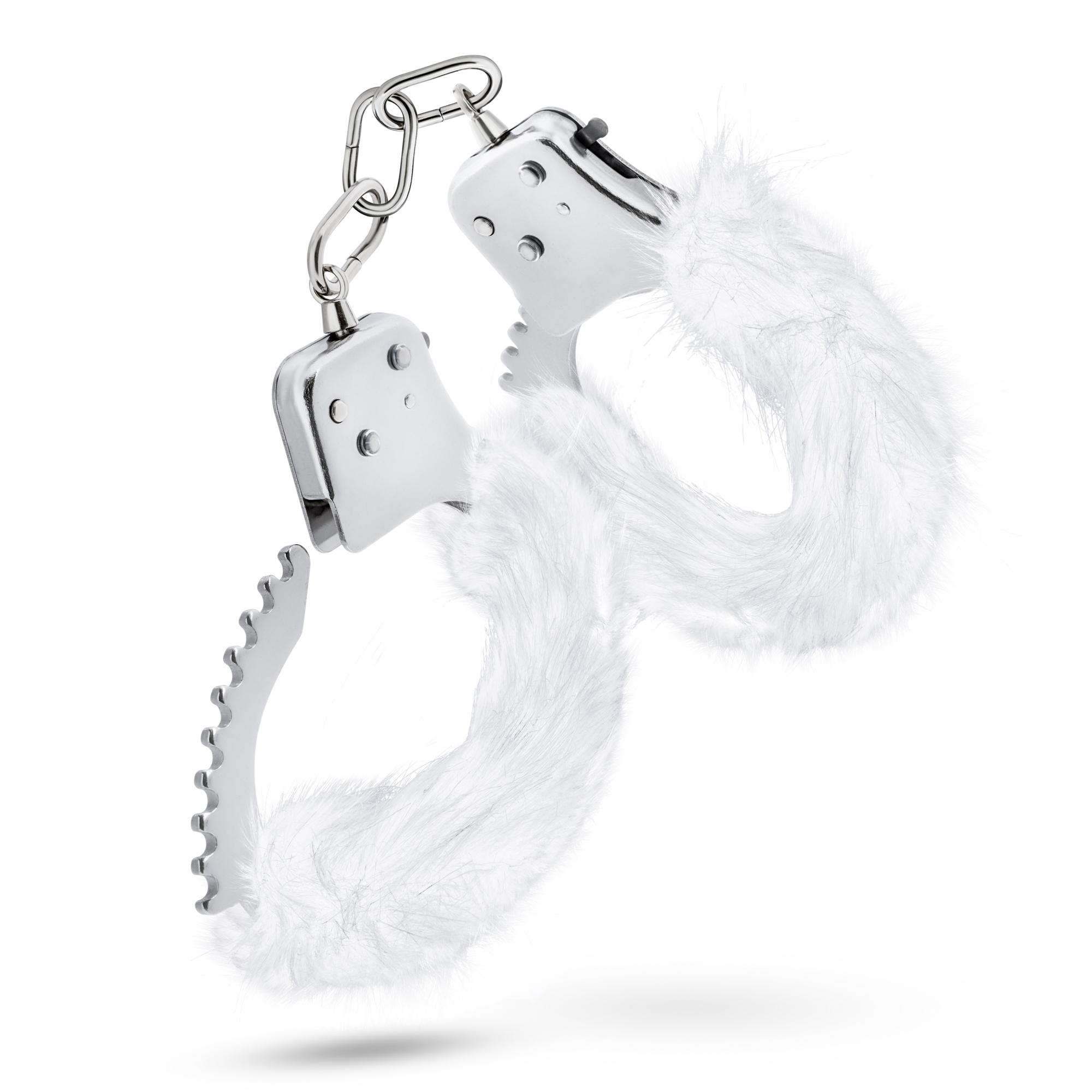temptasia plush fur cuffs white 