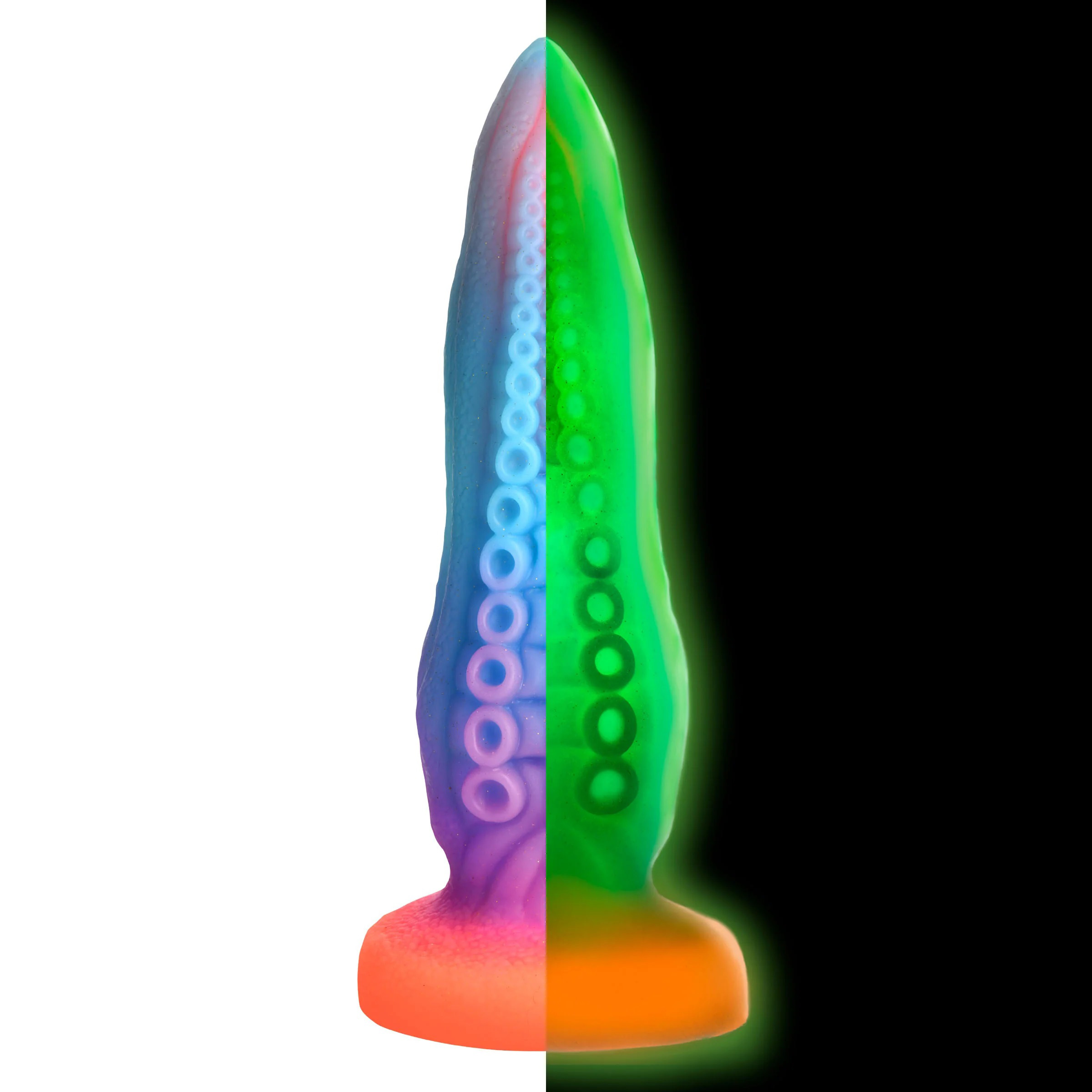 tenta cock glow in the dark silicone dildo 