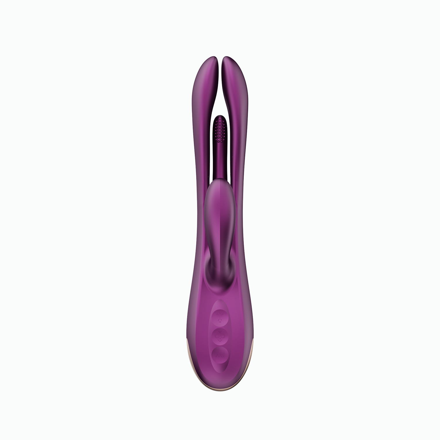 terri app controlled tapping rabbit vibrator  purple 