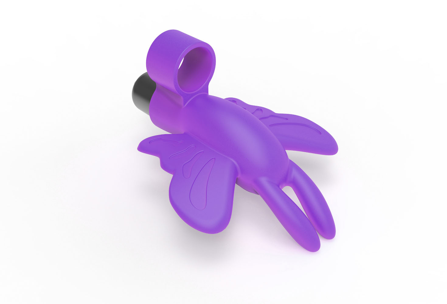 the s flirt finger butterfly finger vibrator purple 