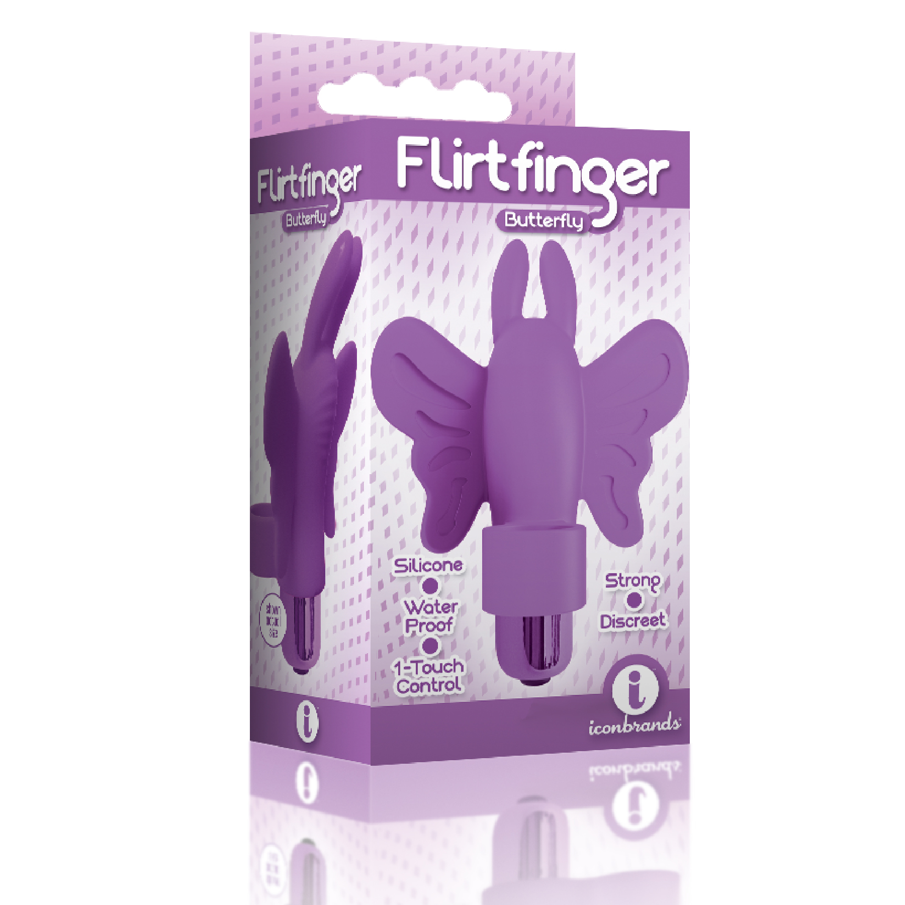 the s flirt finger butterfly finger vibrator purple 