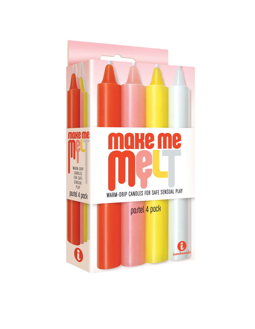 the s make me melt sensual warm drip candles  pack pastel 